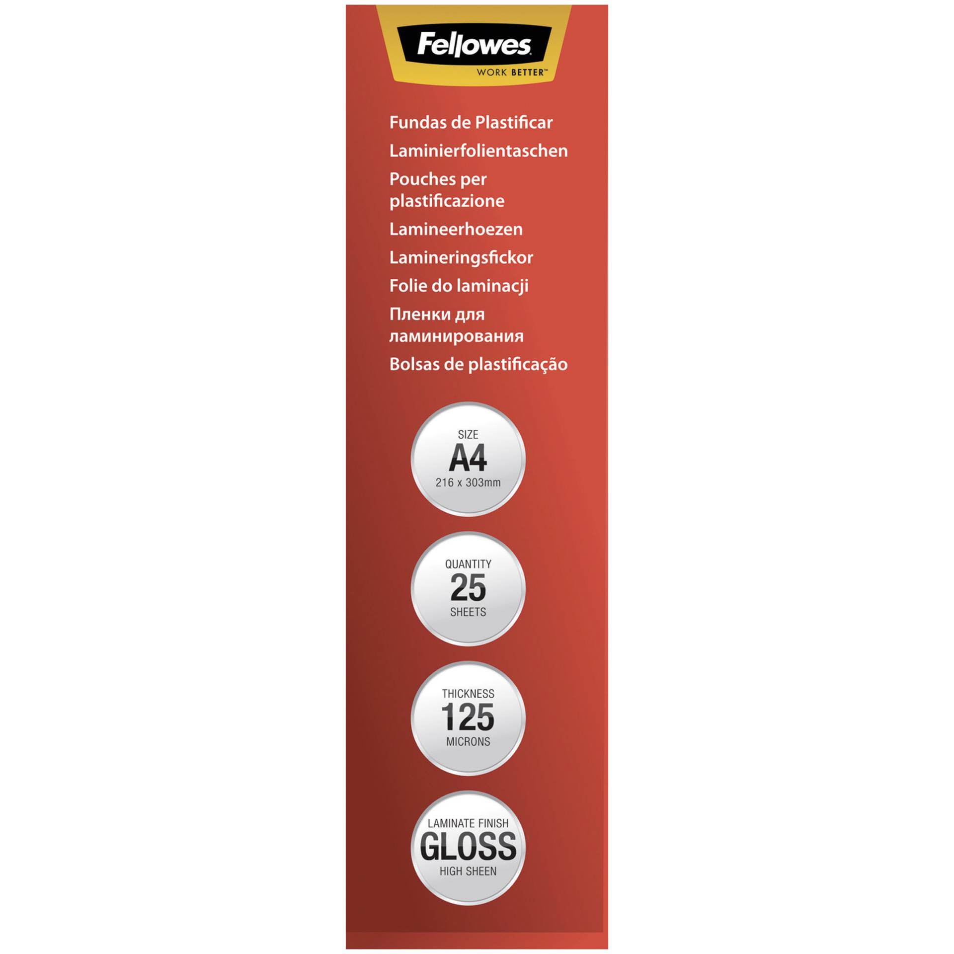 Fellowes ImageLast A4 125 mic - 25 pezzi