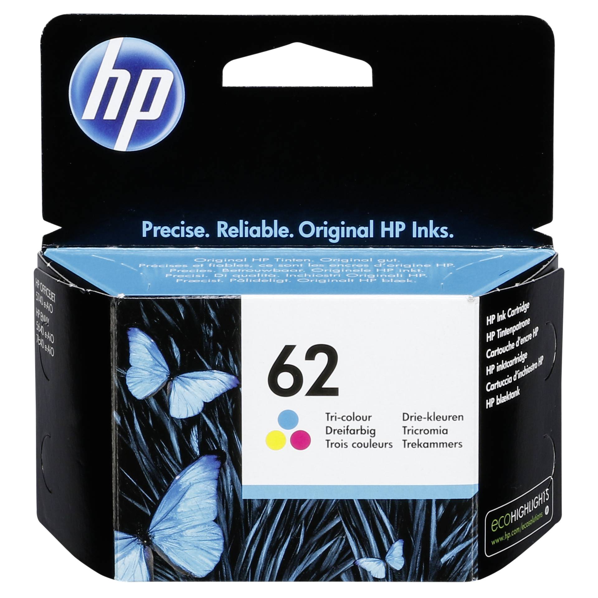 HP C2P06AE cartuccia 3-colori No. 62