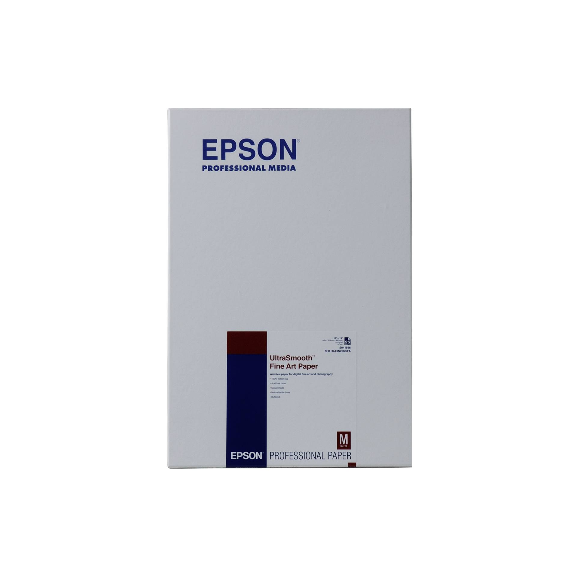 Epson UltraSmooth Fine Art Paper A 3+, 25 fogli, 325 g   S 0