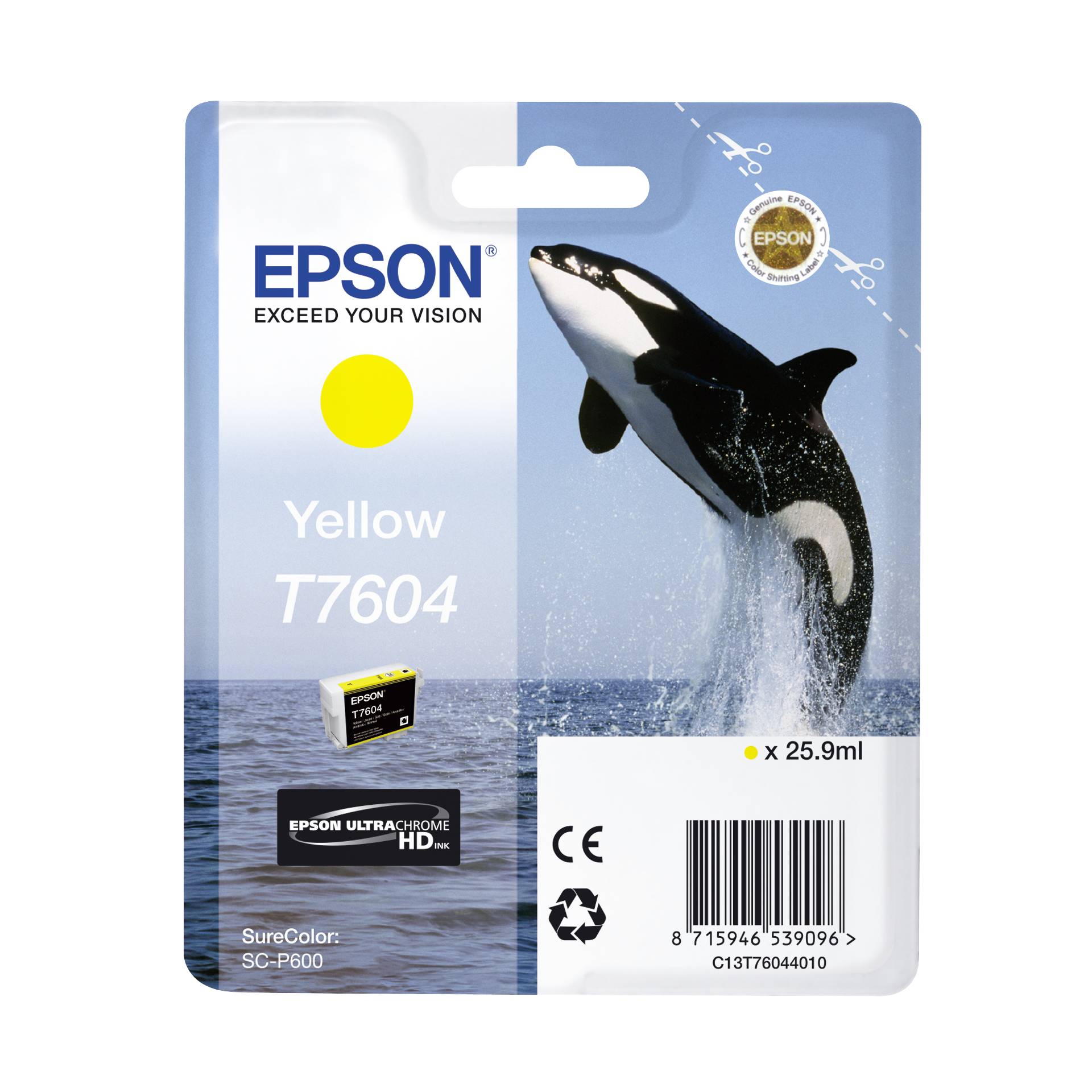 Epson cartuccia giallo T 7604