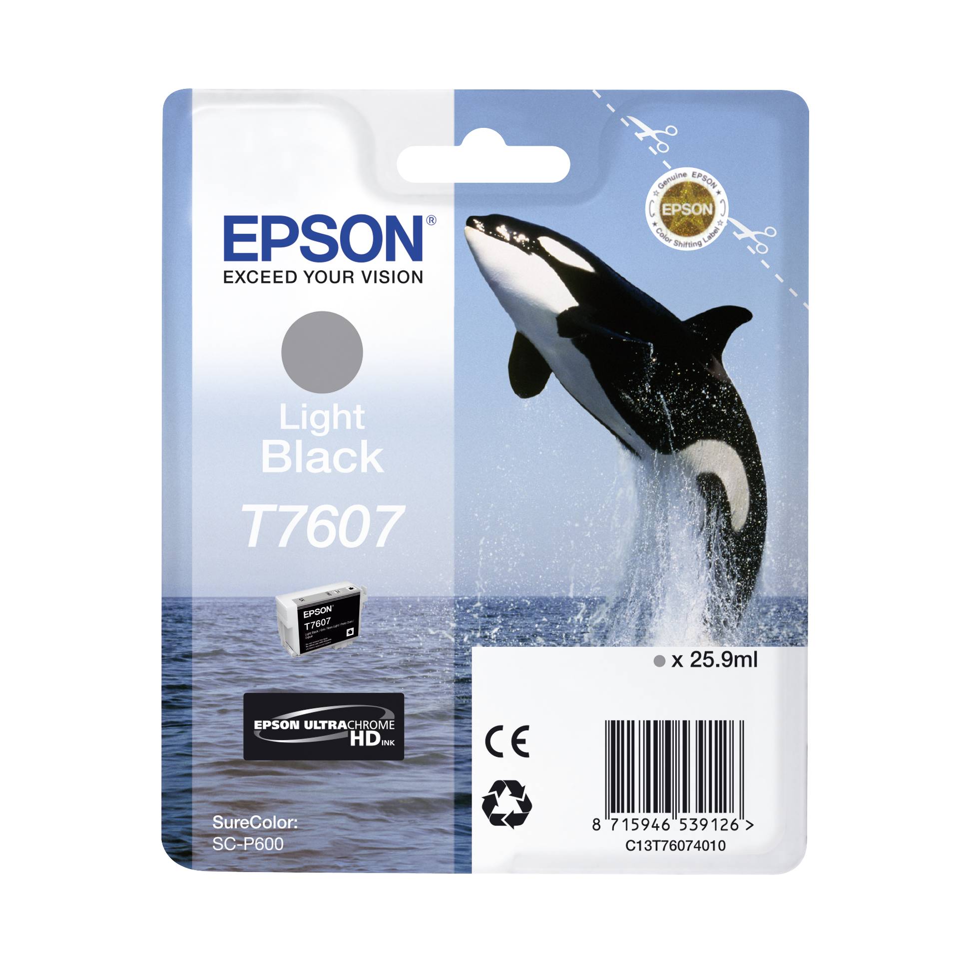 Epson cartuccia light nero T 7607