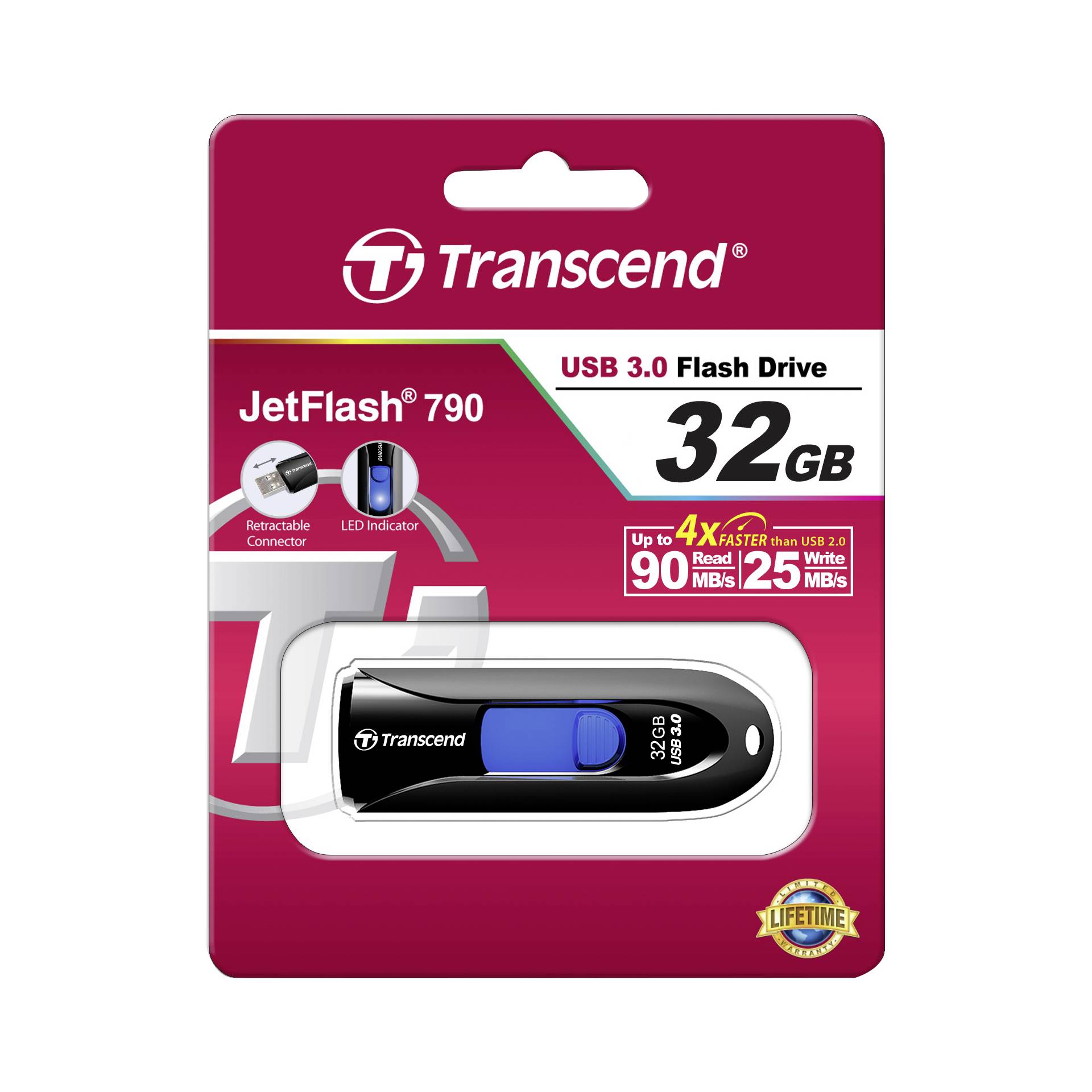 Transcend JetFlash 790K 32GB USB 3.0