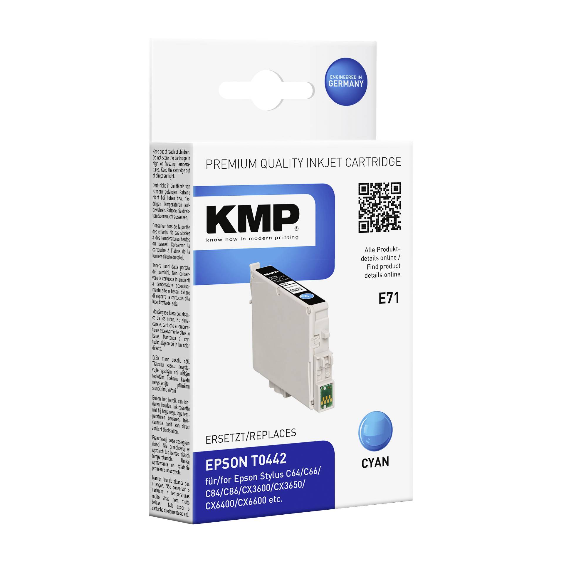 KMP E71 cartuccia ciano compatibile con Epson T 044