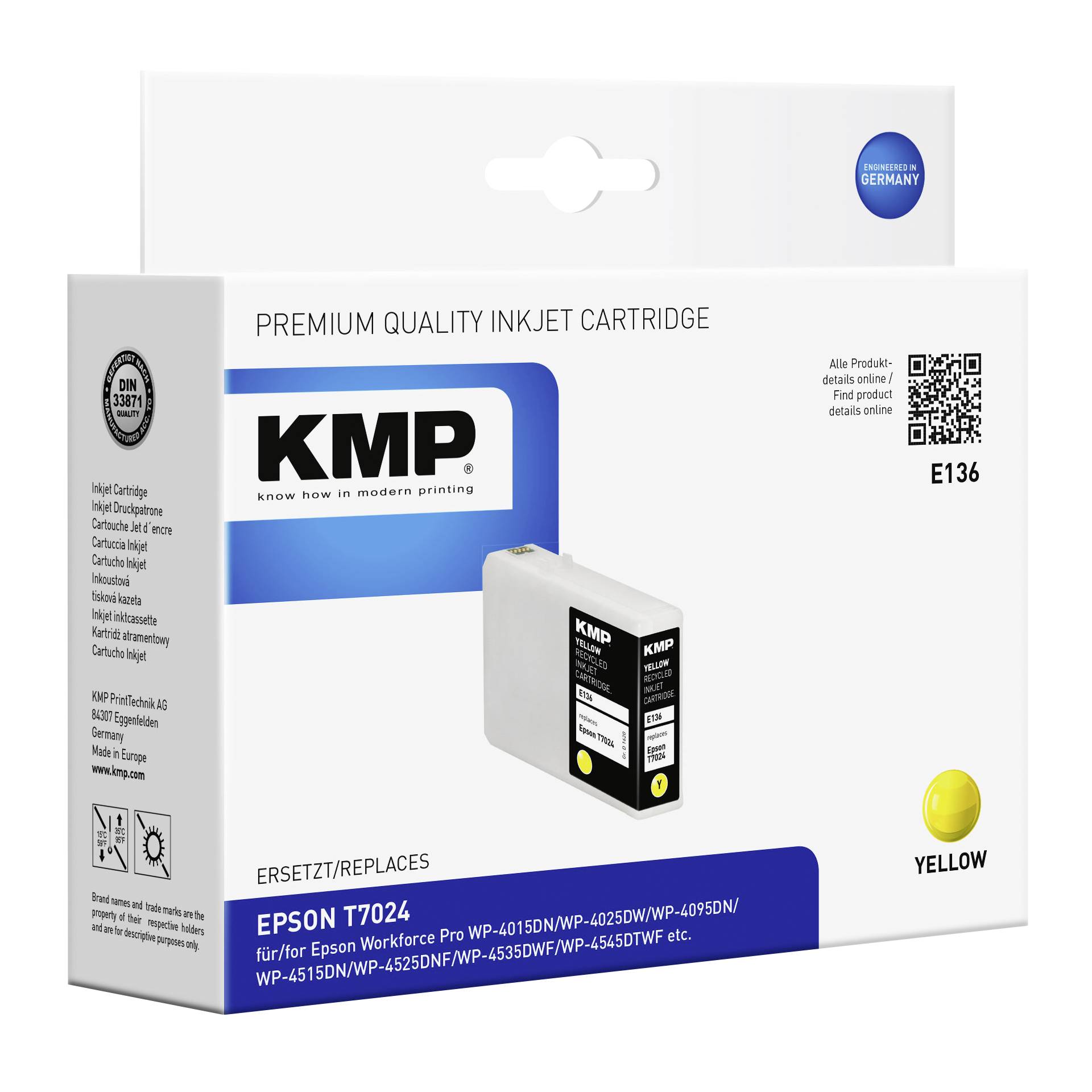 KMP E136 cartuccia giallo compatibile con Epson T7024