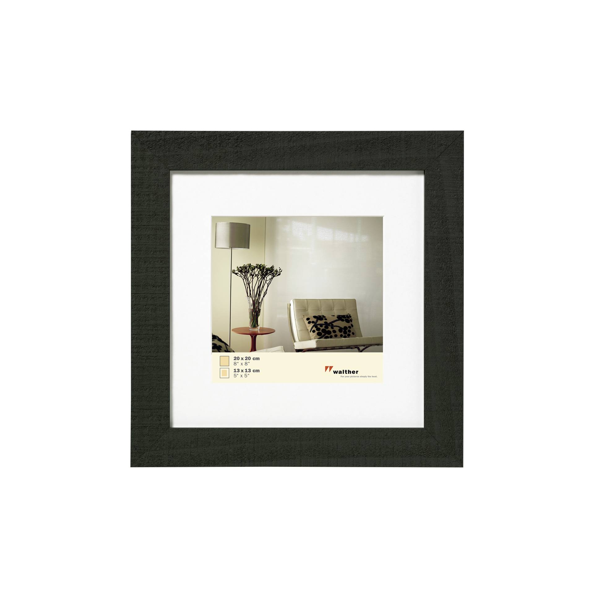 Walther Home               20x20 legno nero HO220B