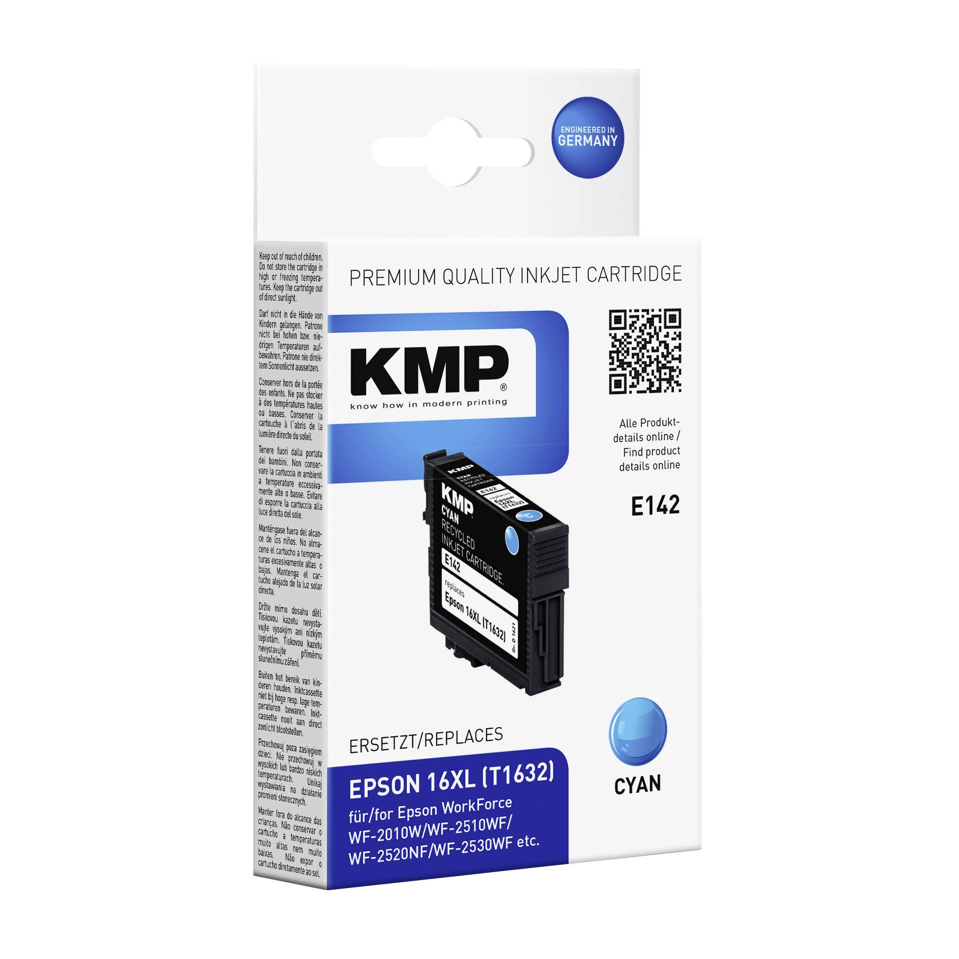 KMP E142 cartuccia ciano compatibile con Epson T1632