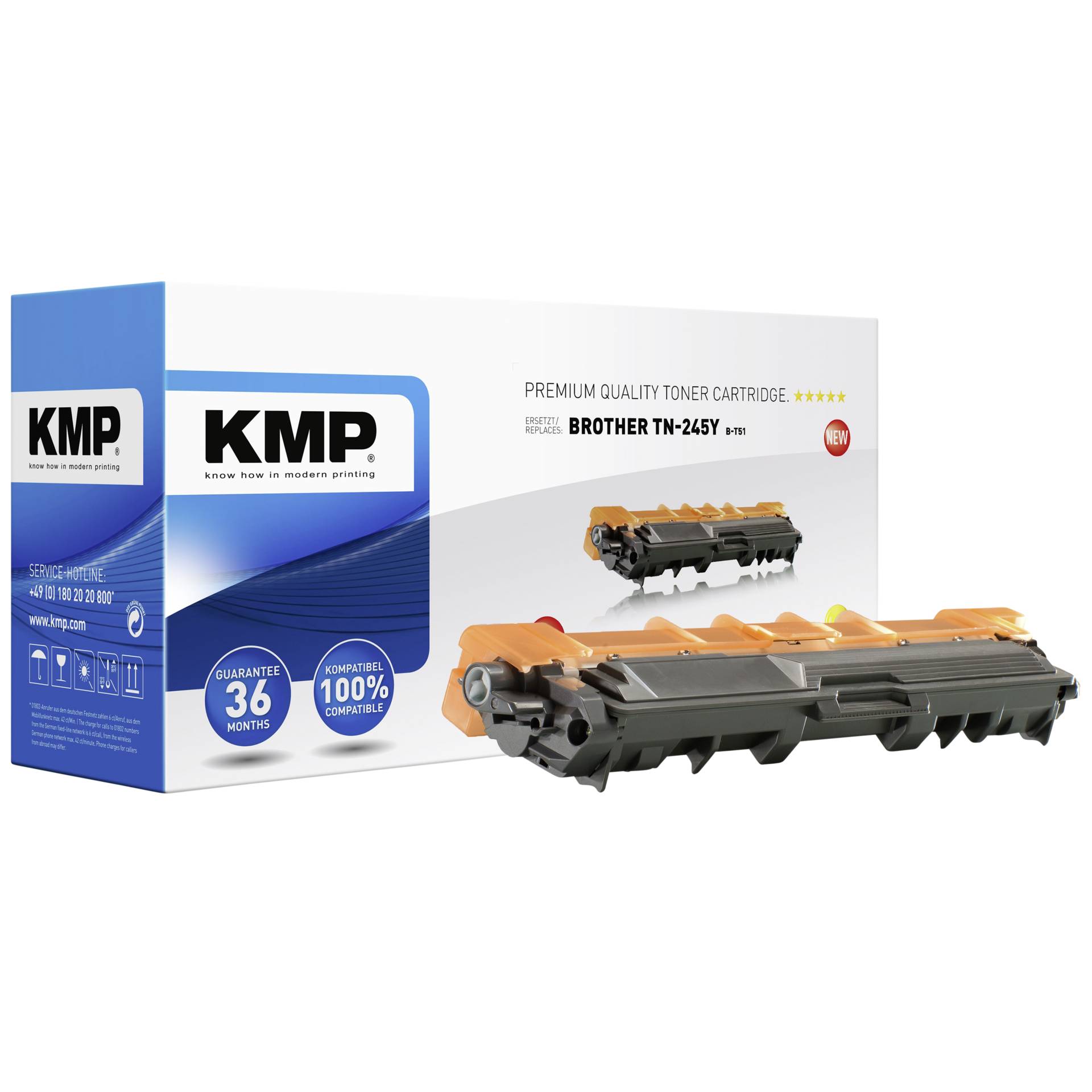 KMP B-T51 cartuccia giallo compatibile con Brother TN-245 Y