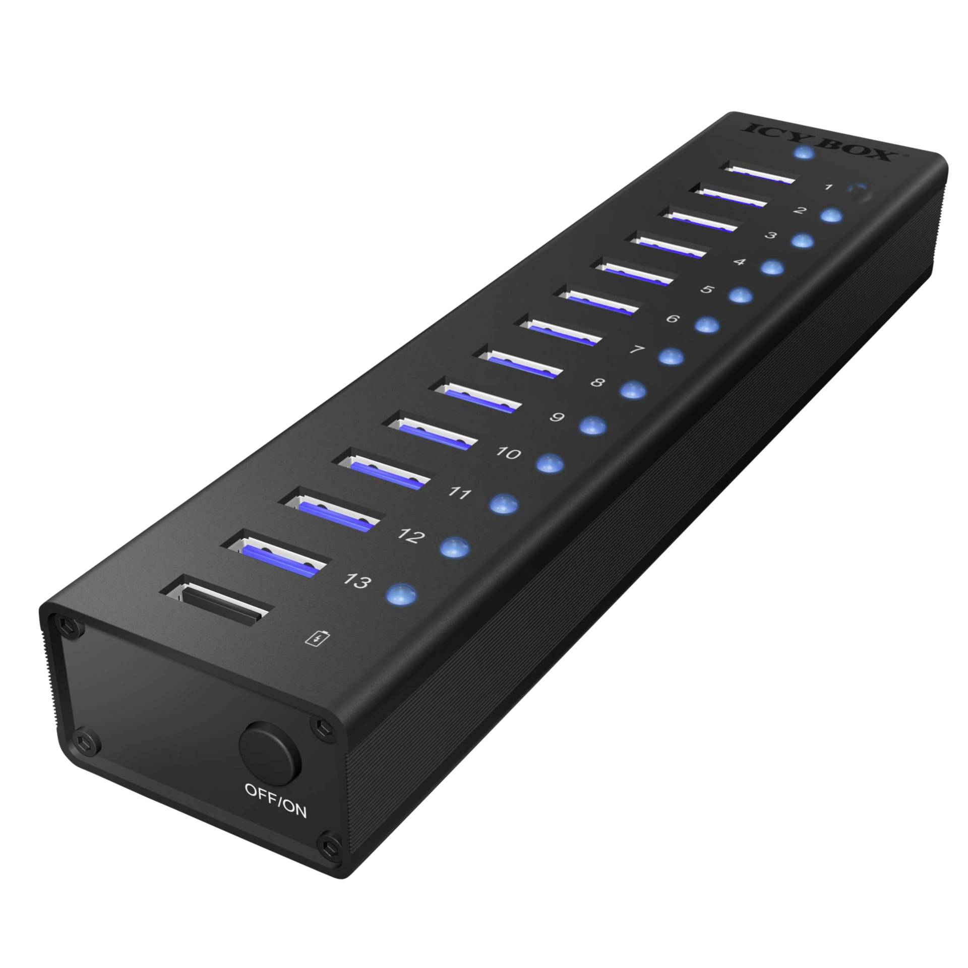 Raidsonic ICY BOX IB-AC6113 13-Port USB 3.0 Hub