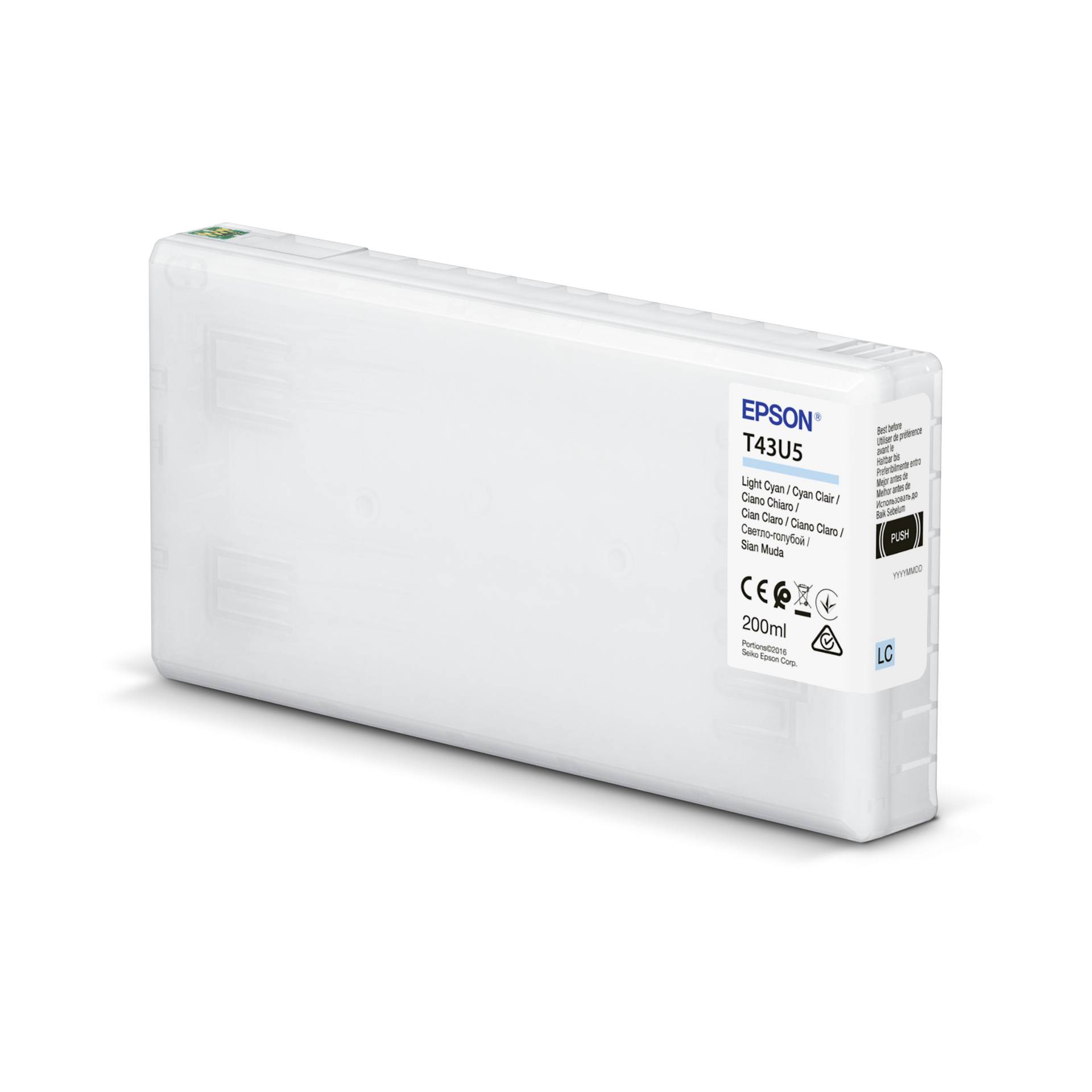 Epson cartuccia light ciano T 43U 200 ml              T 43U5