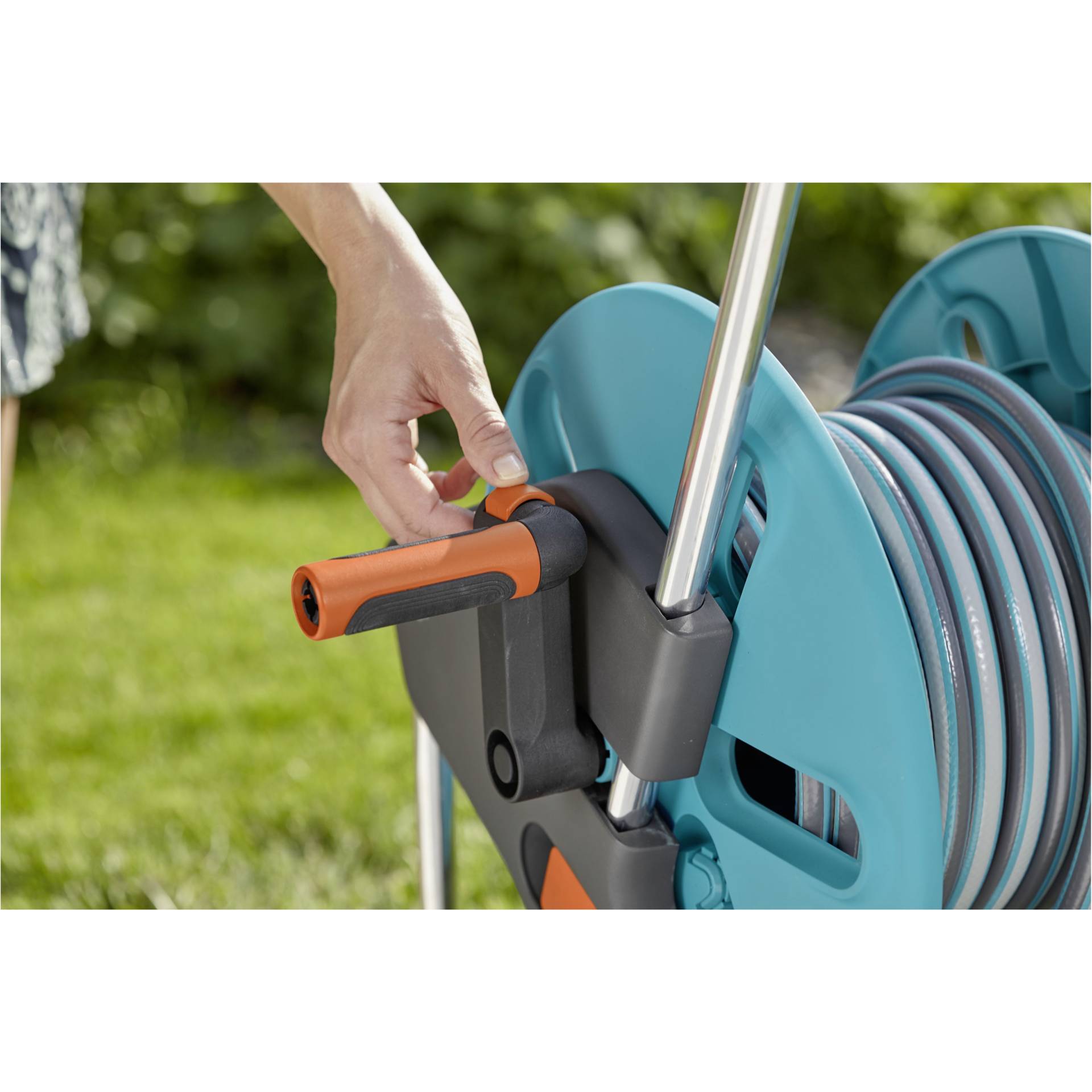 Gardena carrello avvolgitubi AquaRoll M tubo 20 m + access.