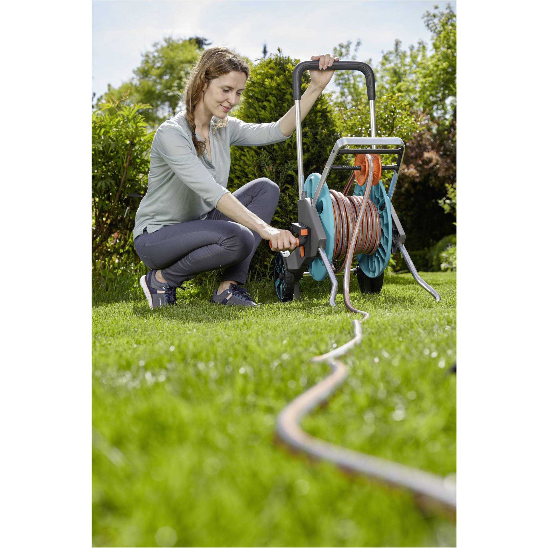 Gardena carrello avvolgitubi AquaRoll M Easy