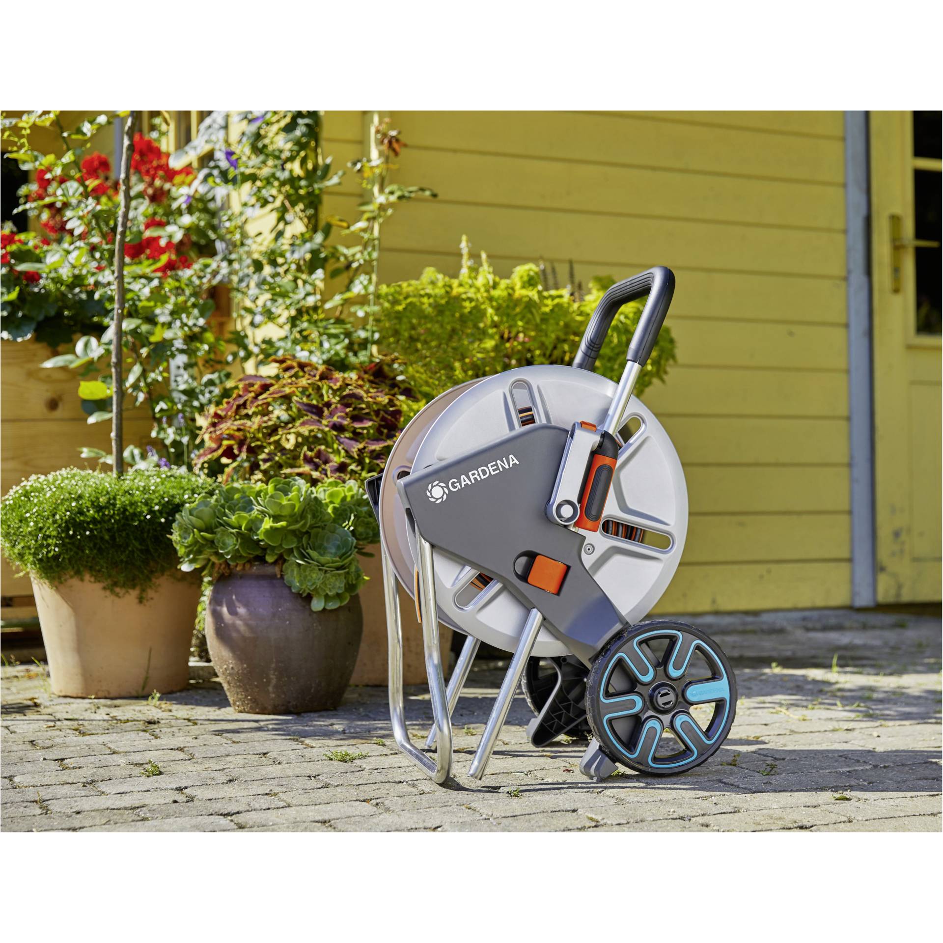 Gardena carrello avvolgitubi AquaRoll M metallo
