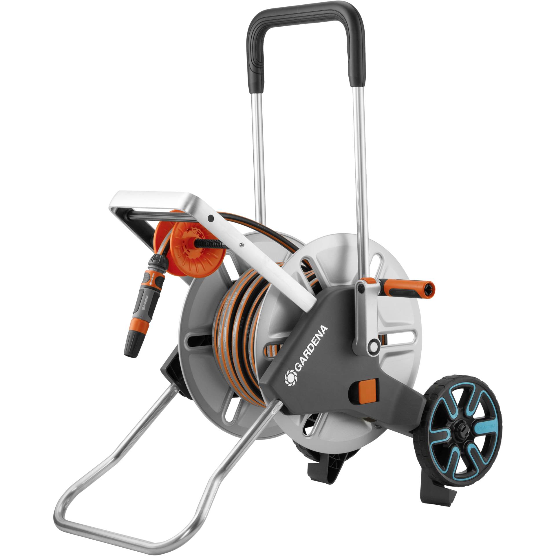 Gardena carrello avvolgitubi AquaRoll M Easy metallo set