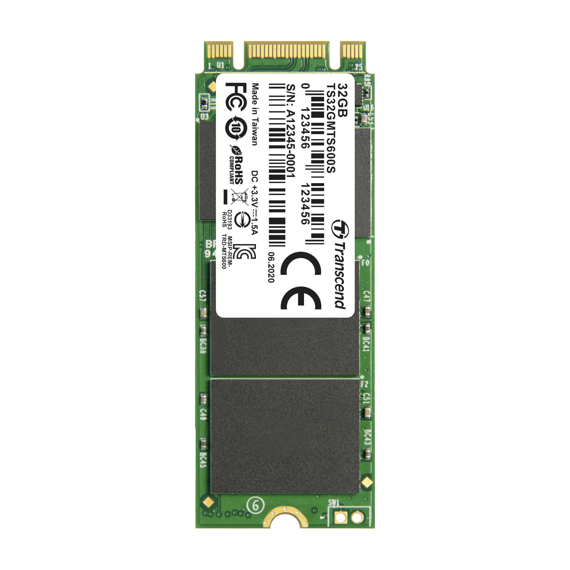Transcend SSD MTS600S MLC   32GB M.2 SATA III