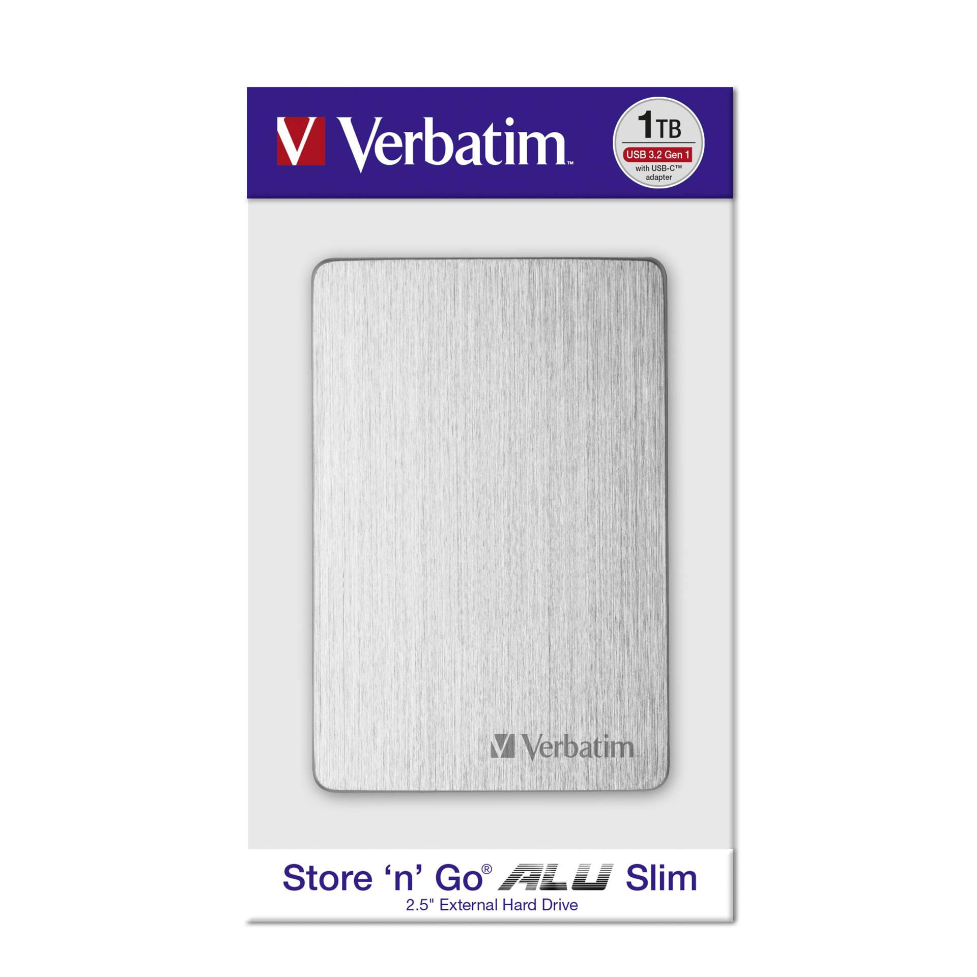 Verbatim Store n Go 2,5  ALU 1TB USB 3.2 Gen 1 argento