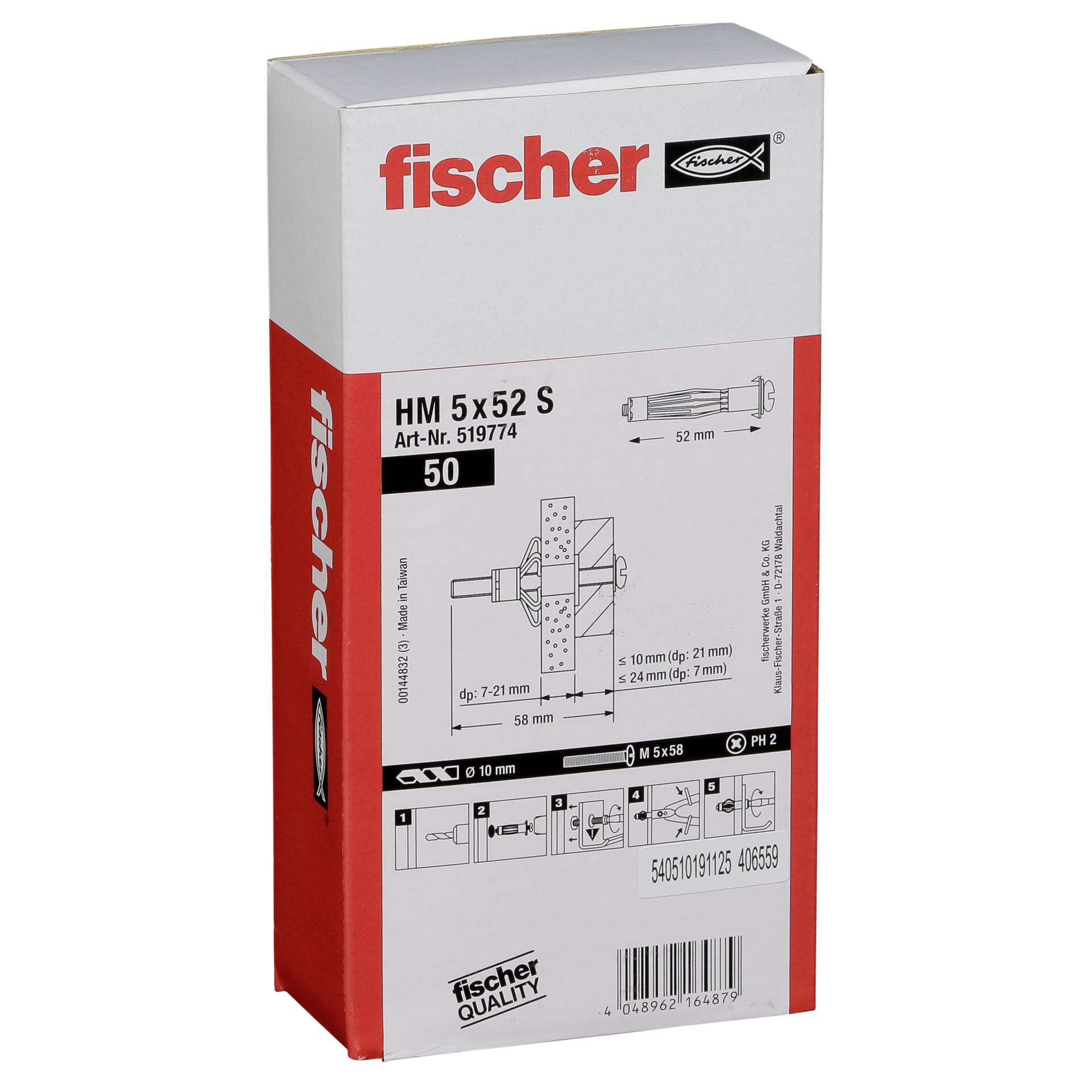 Fischer Metal Cavity Fixing HM 50 pcs