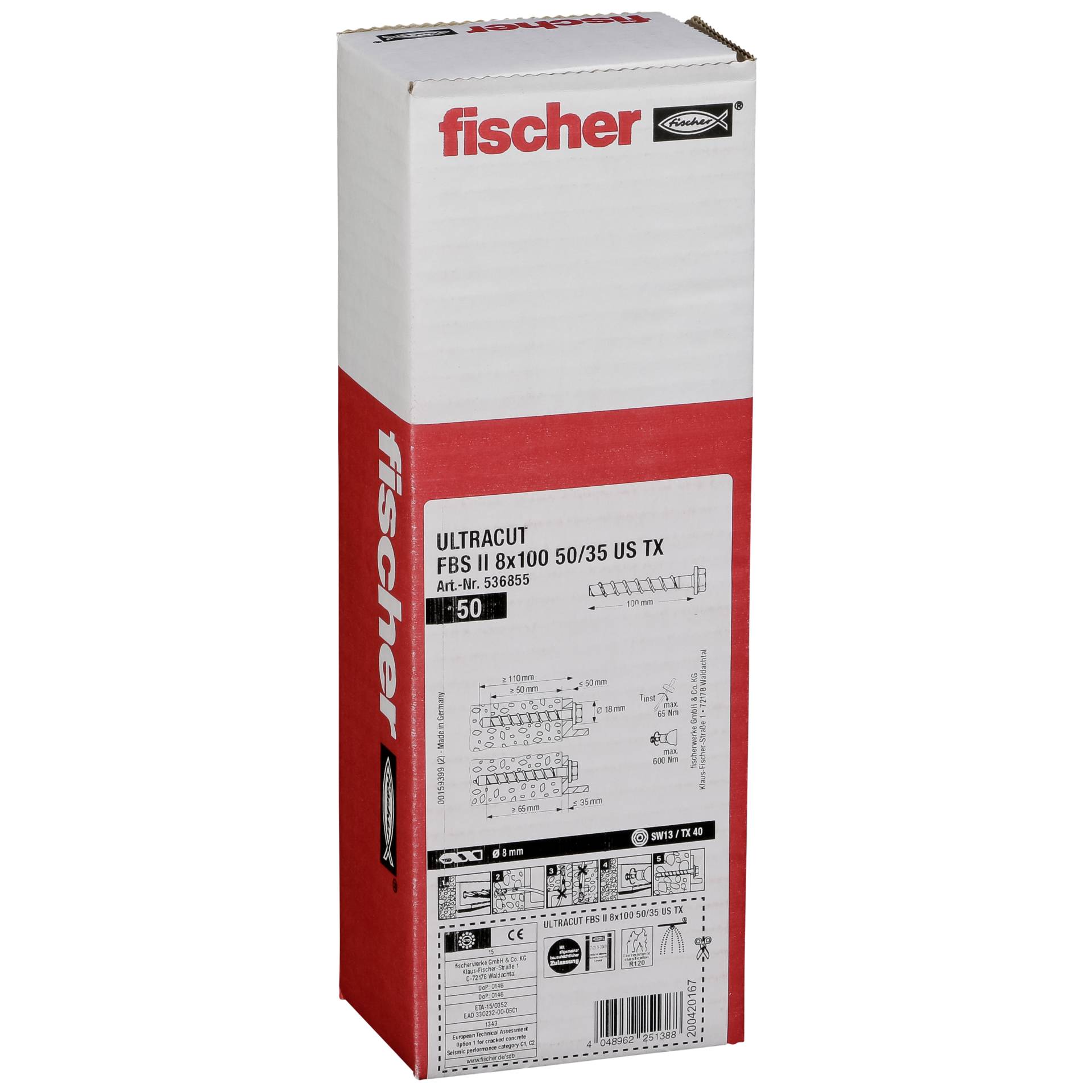 Fischer ULTRACUT FBS II 8x100 50/35 US TX