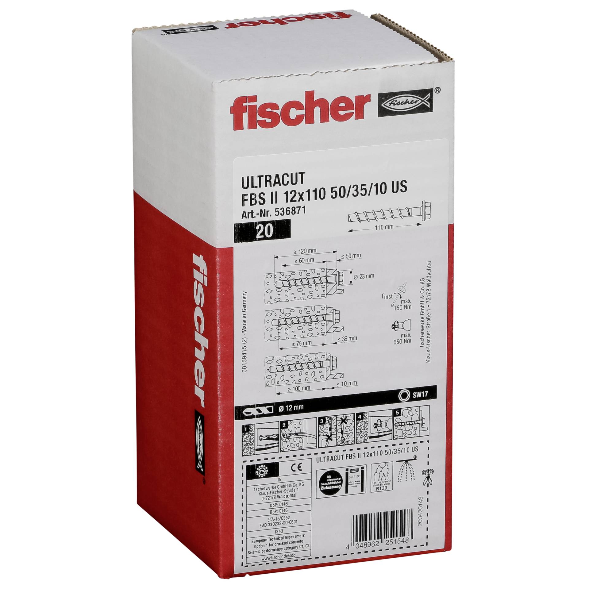 Fischer ULTRACUT FBS II 12x110 50/35/10 US