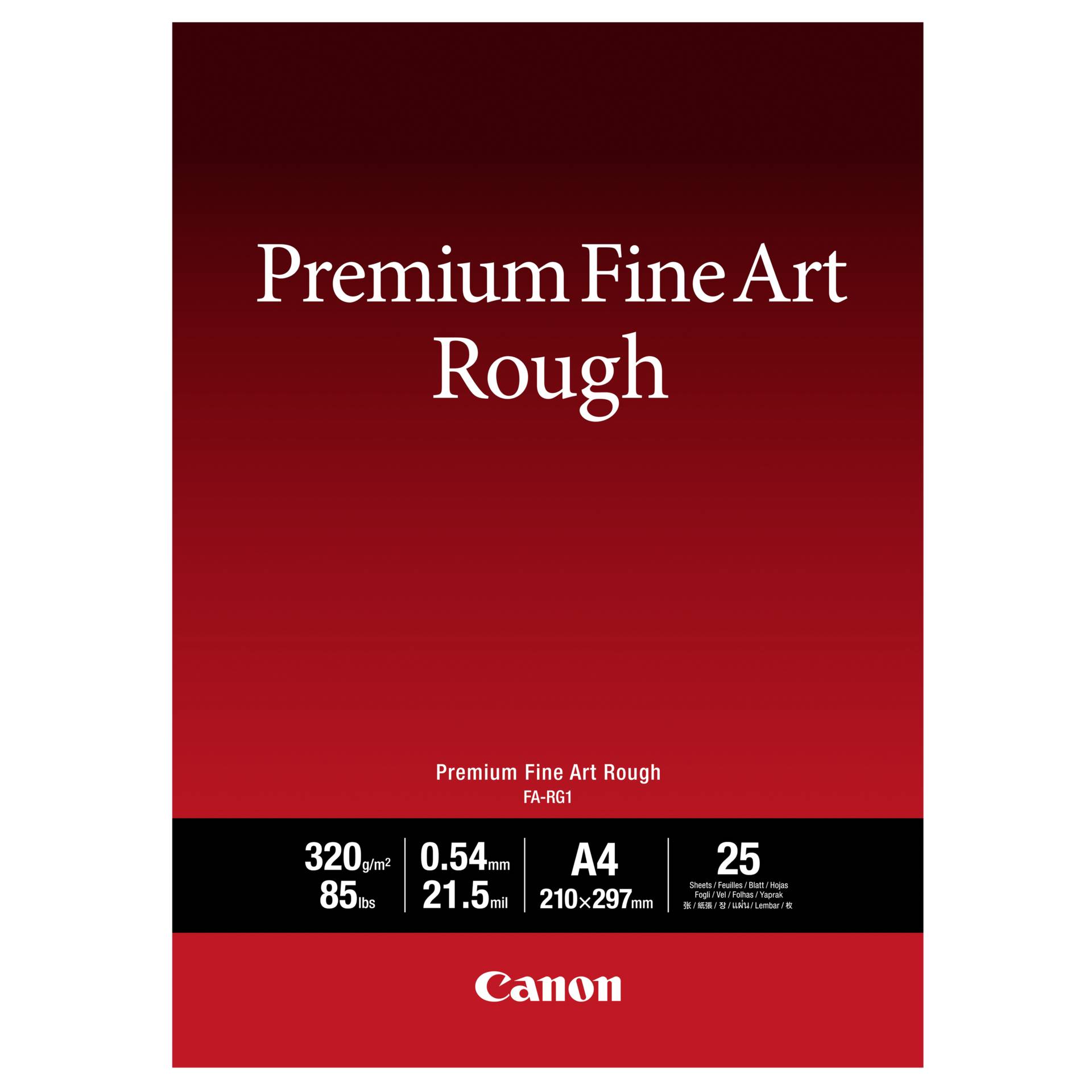 Canon FA-RG 1 Premium Fine Art Rough A 4, 25 fogli 320 g