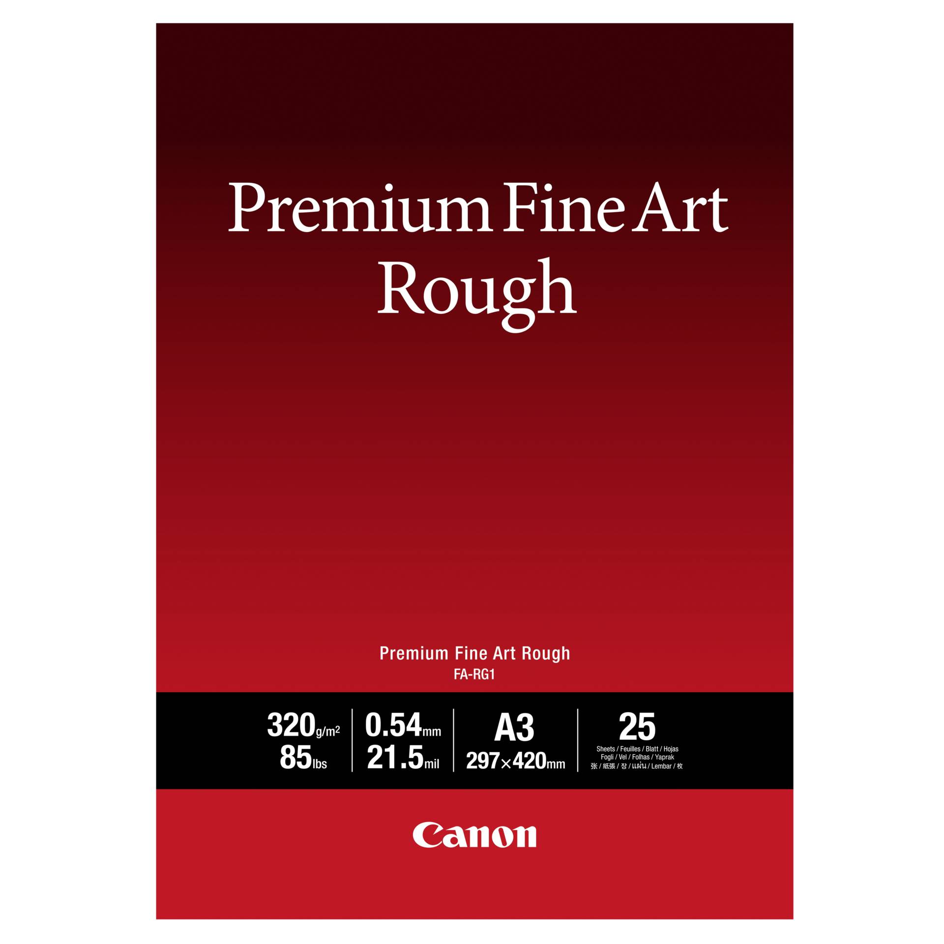 Canon FA-RG 1 Premium Fine Art Rough A 3, 25 fogli 320 g