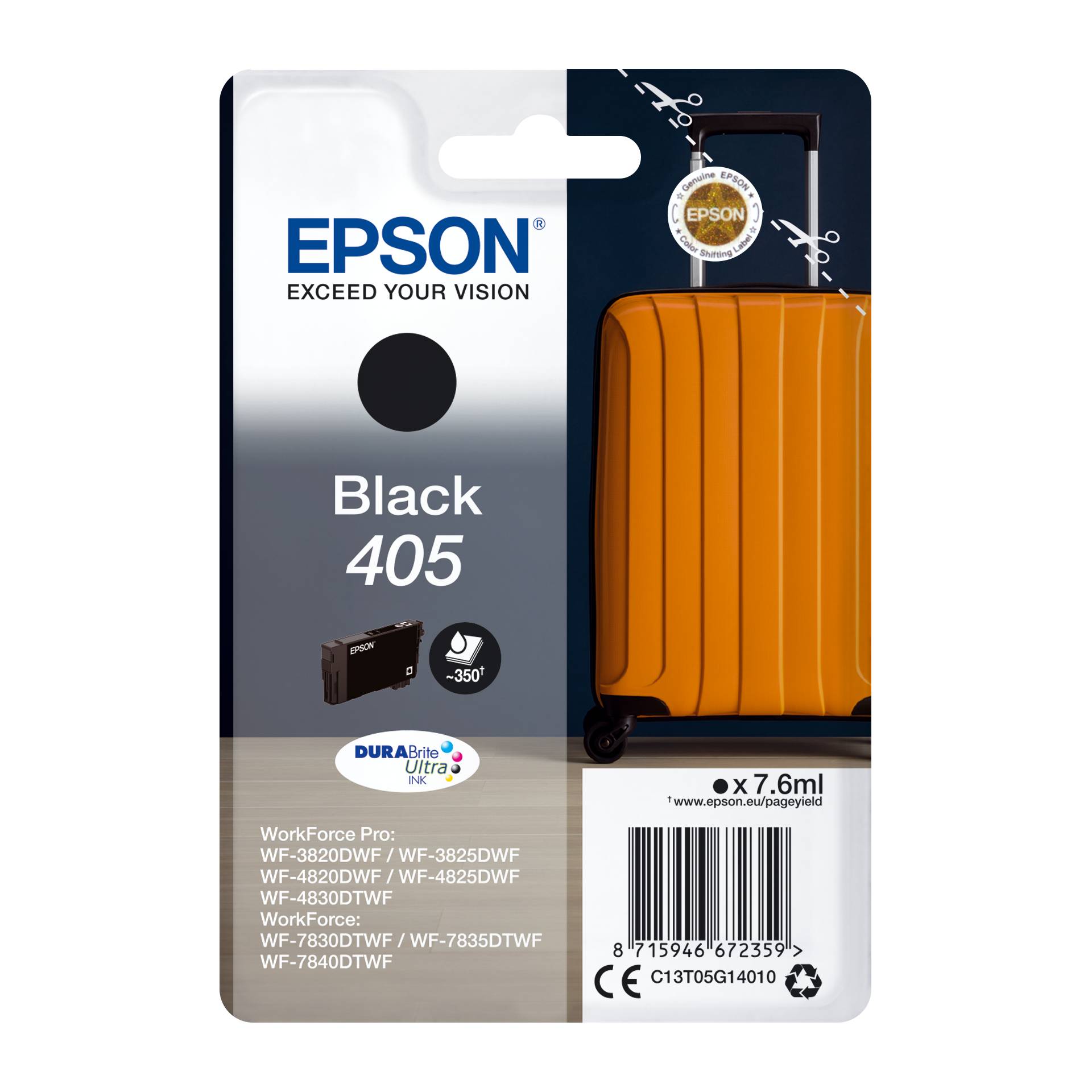Epson cartuccia nero DURABrite Ultra Ink 405   T 05G1