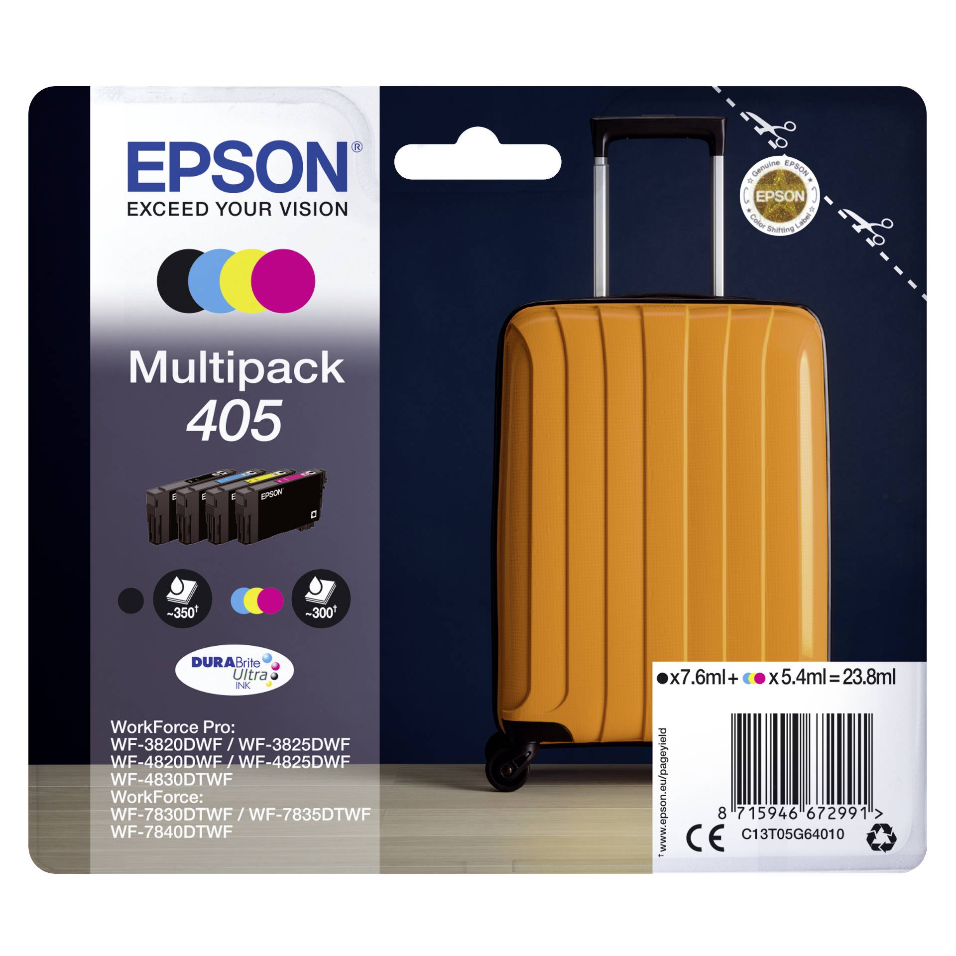 Epson DURABrite Ultra Multipack (4 colors) 405            T
