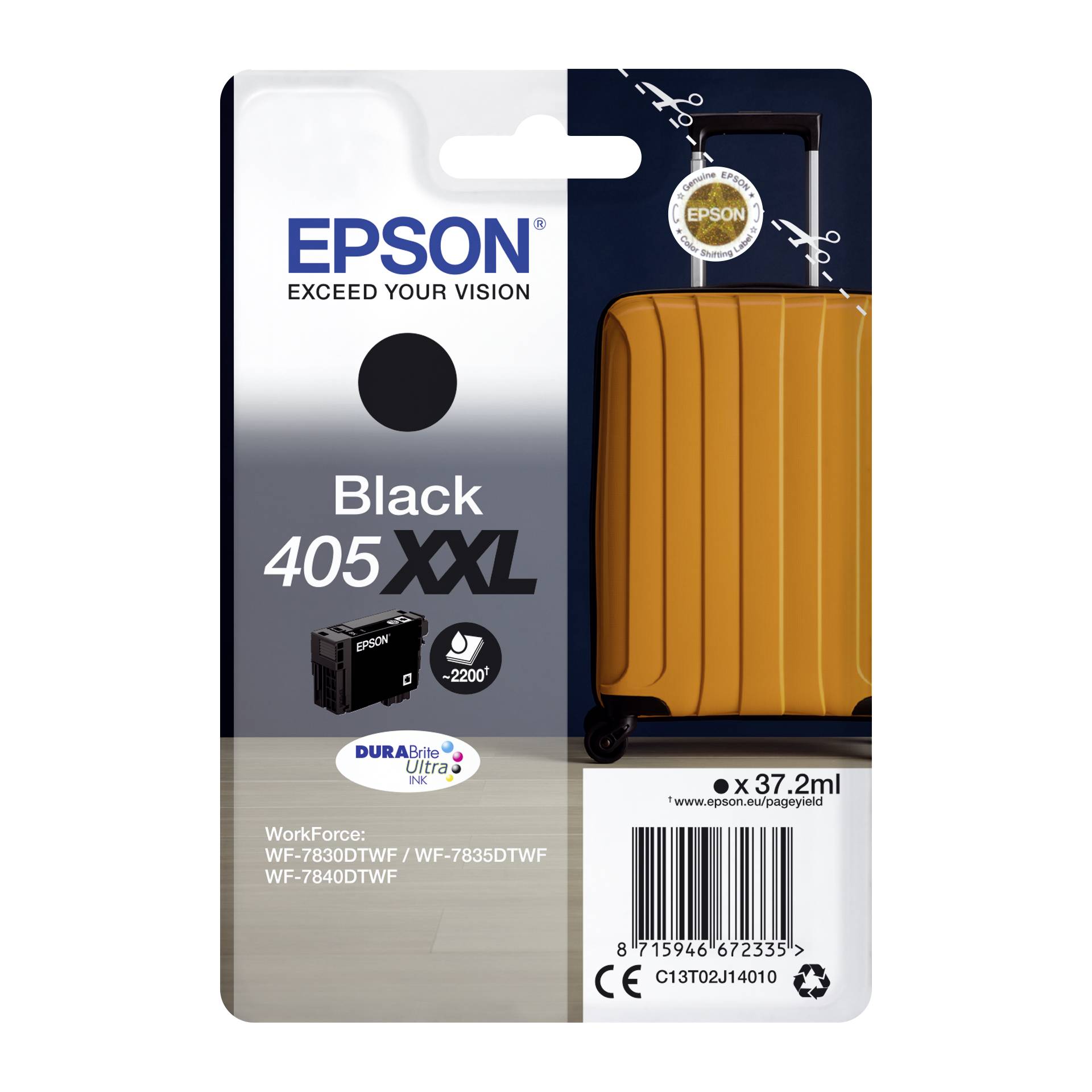 Epson cartuccia nero DURABrite Ultra Ink 405XXL T02J1