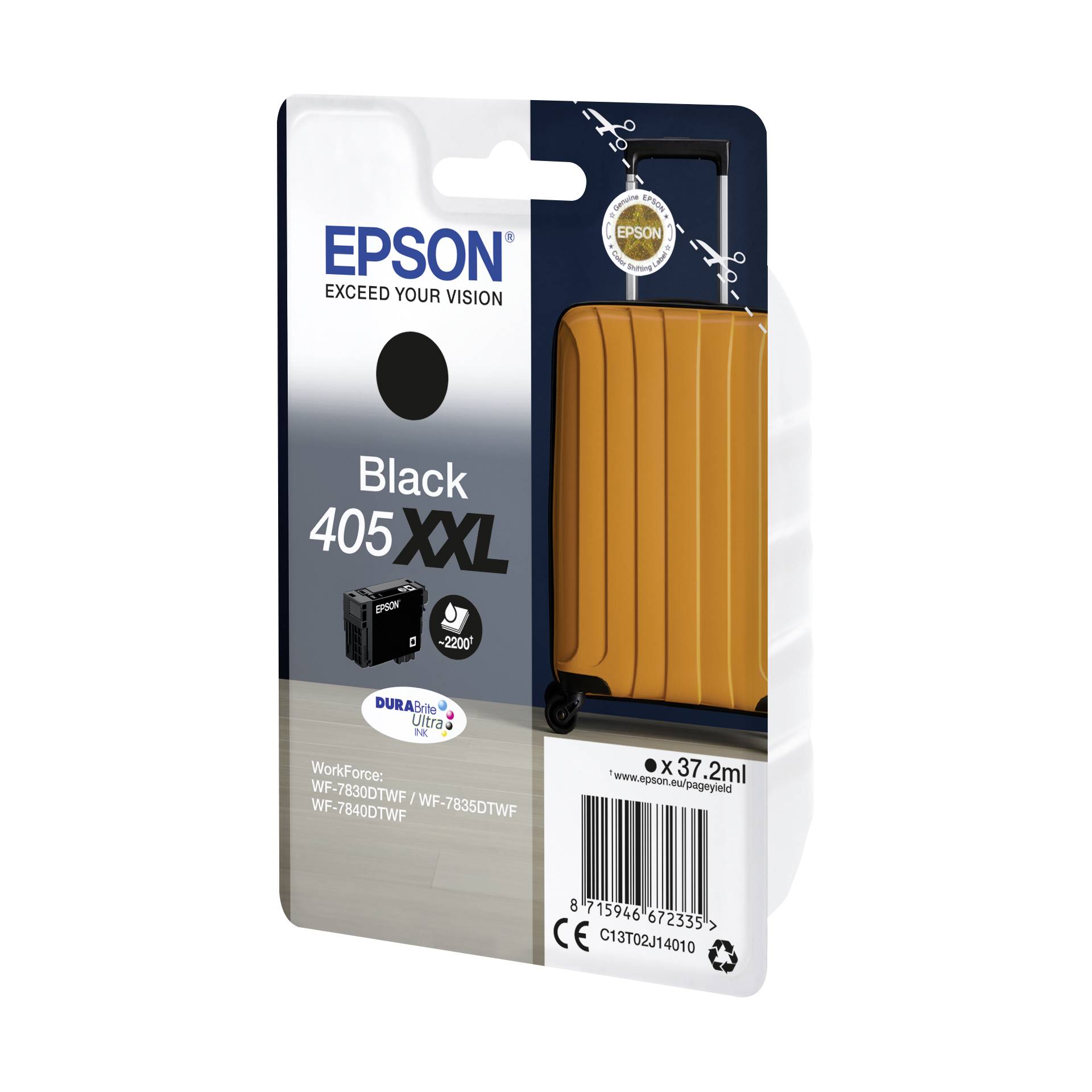 Epson cartuccia nero DURABrite Ultra Ink 405XXL T02J1