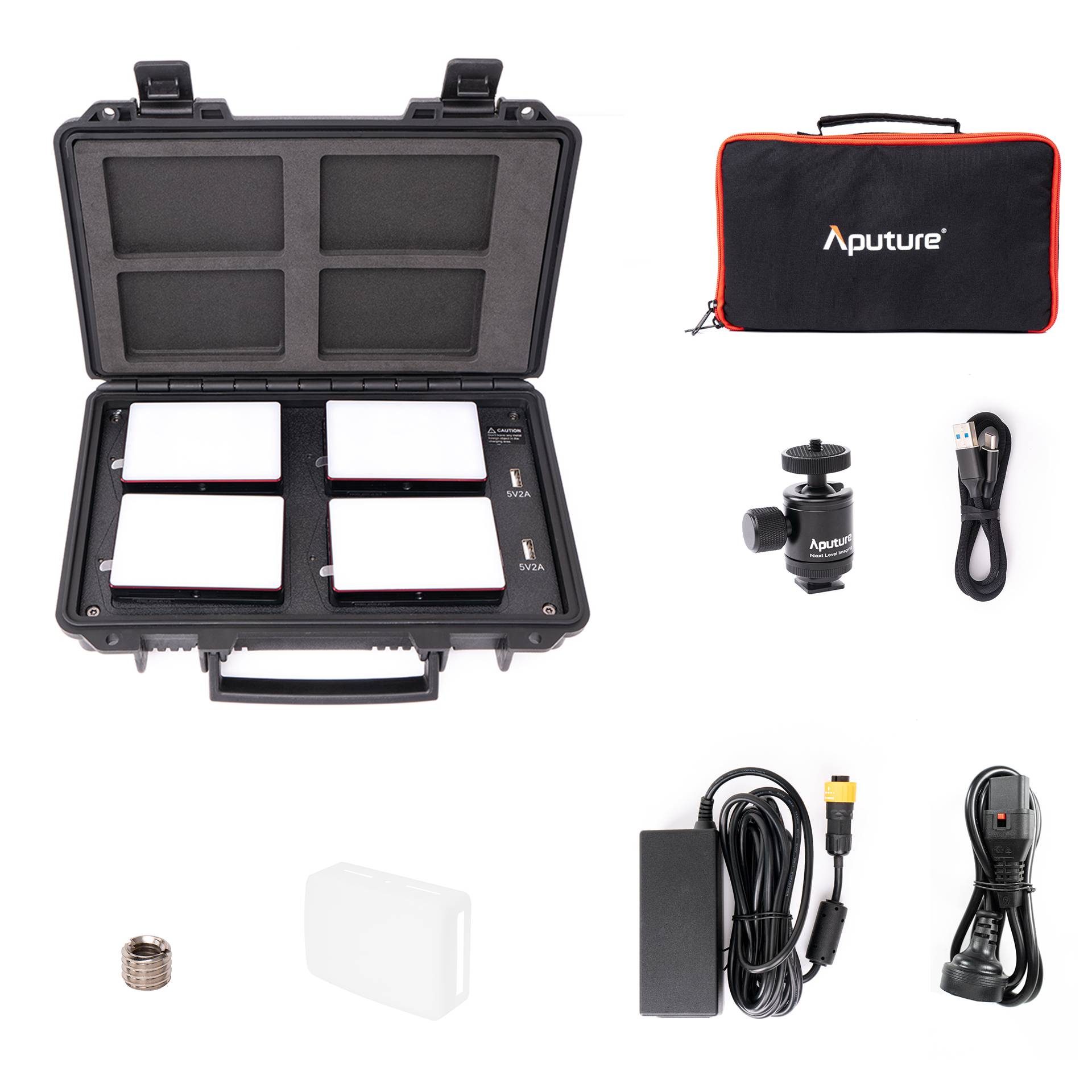 Aputure MC4 light Travel Set