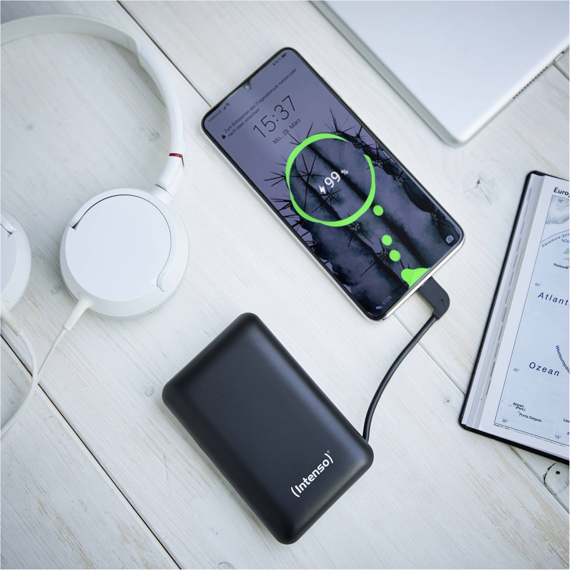 Intenso Powerbank XC10000 nero +USB-A zu tipo C cavo 10000 m