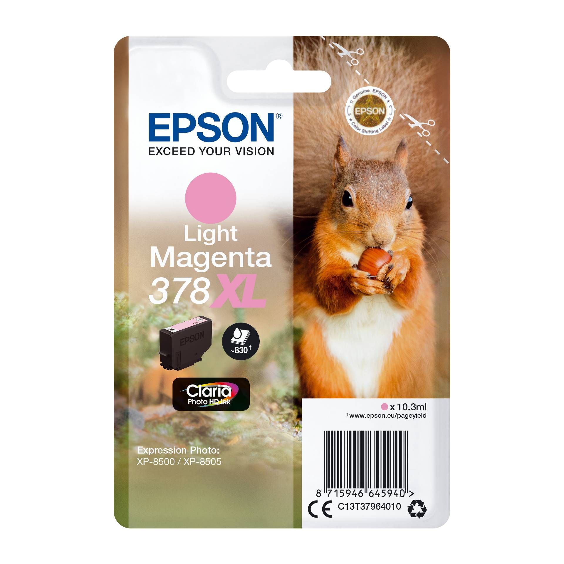 Epson cartuccia 378 XL light magenta Claria Photo HD   T 379