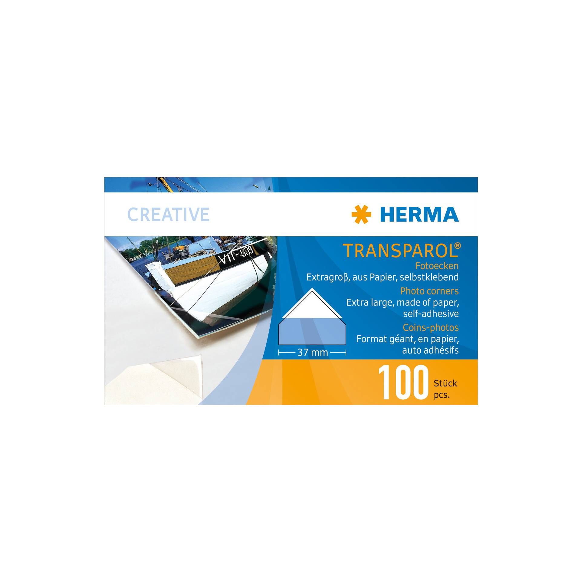 Herma Transparol Photo Corners XXL  100 pcs               13