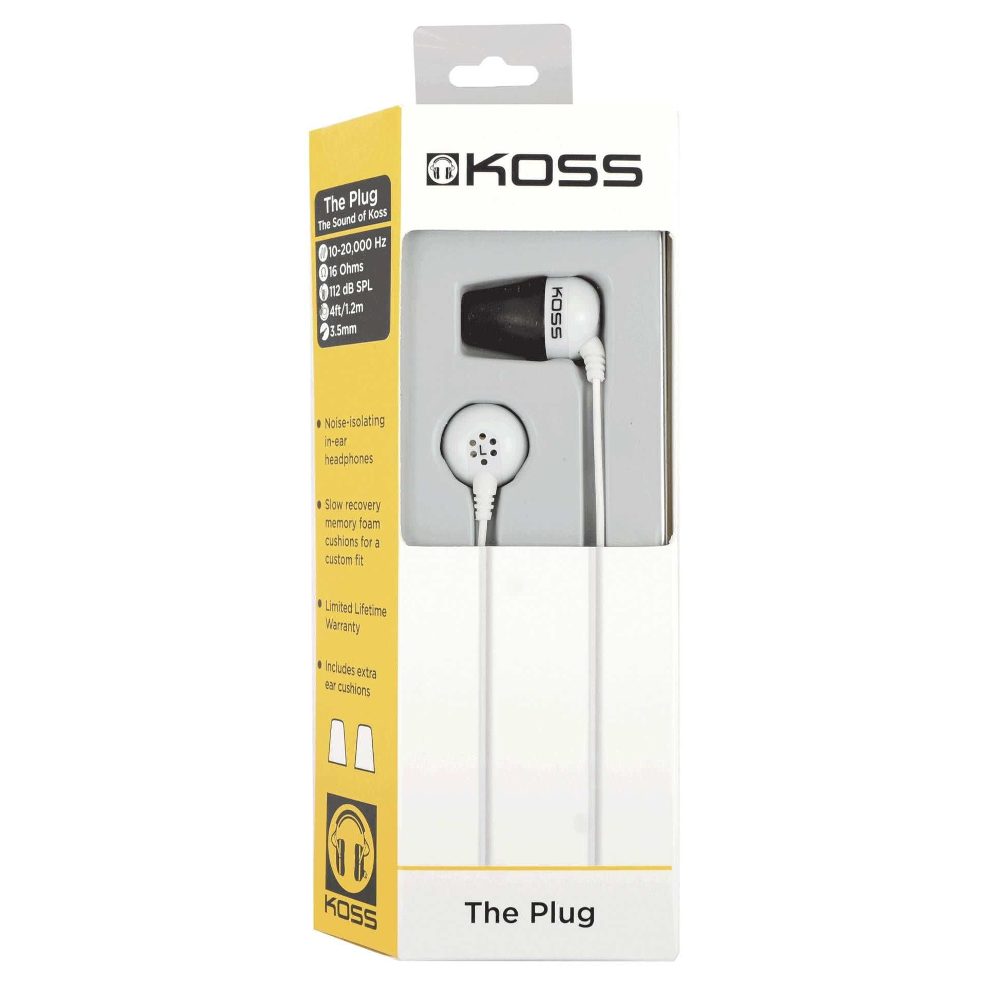 Koss The Plug Colors bianco