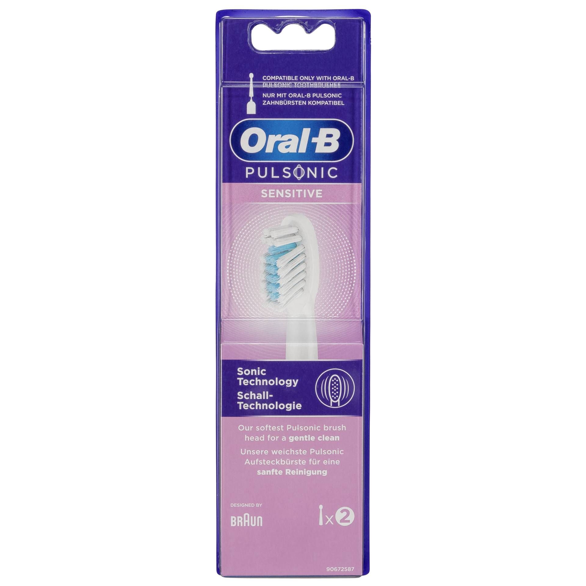 Braun Oral-B test. di ricambio Pulsonic Sensitive 2er