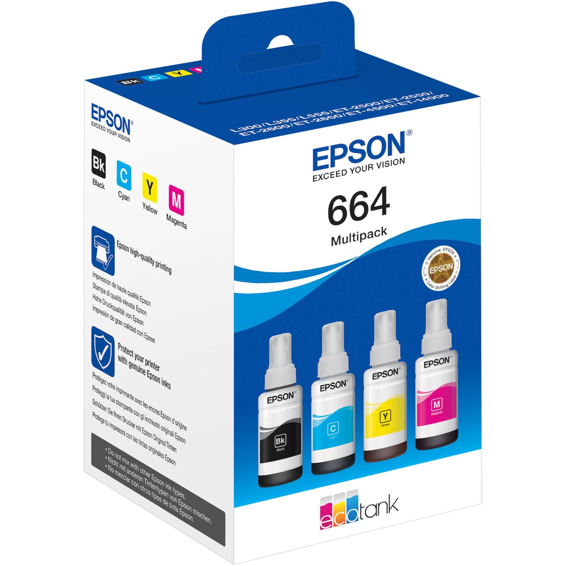 Epson EcoTank 4 colori Multipack T 664                     T