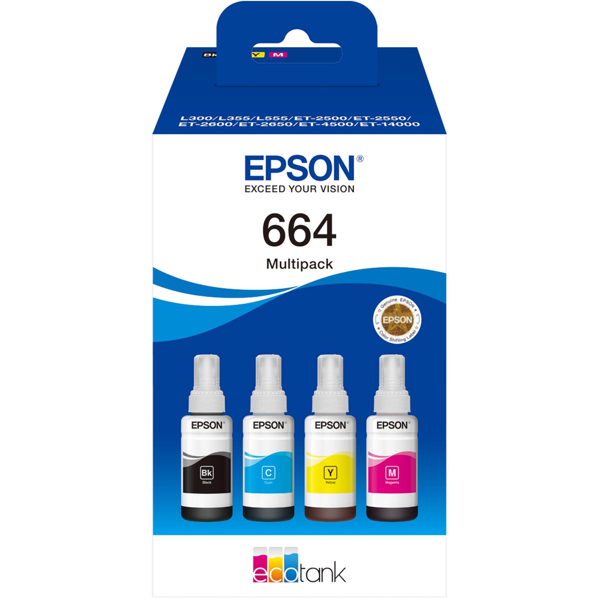 Epson EcoTank 4 colori Multipack T 664                     T