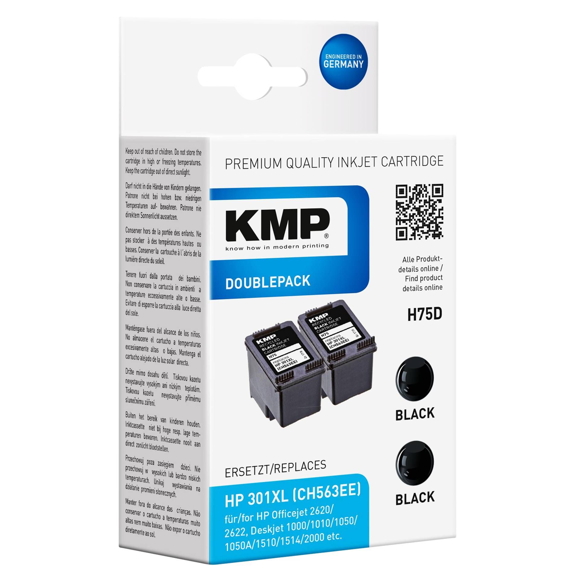 KMP H75D cartuccia sw DP compatibile con HP CH 563 EE