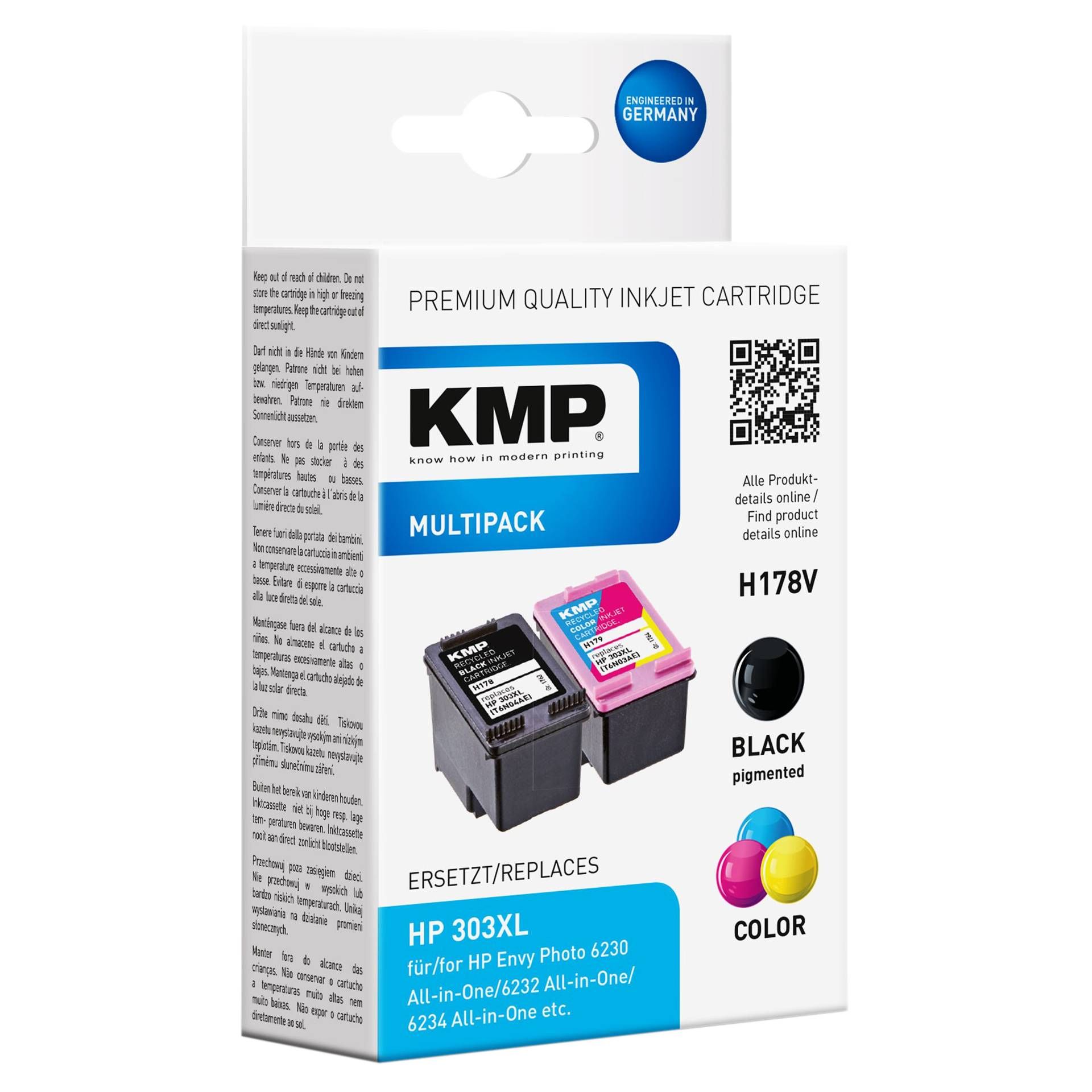 KMP H178V Promo Pack BK/Color comp. con HP 3YN10AE