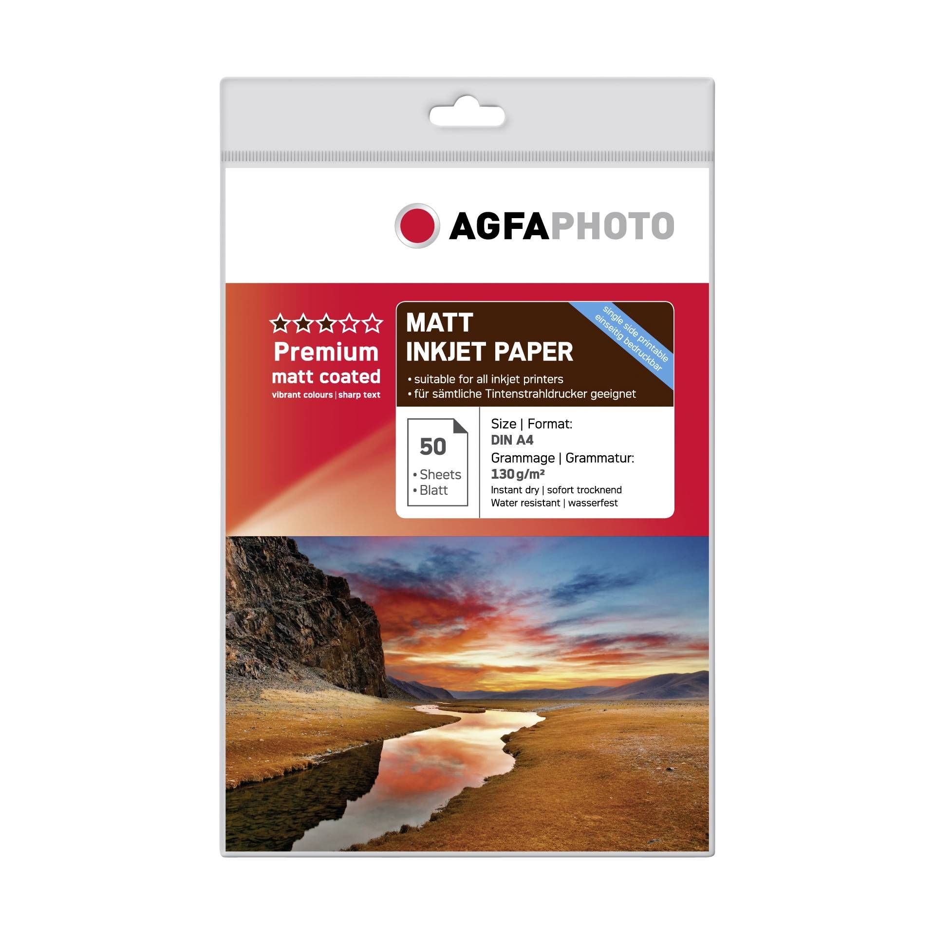 AgfaPhoto Premium Matt Coated 130 g A 4 50 fogli