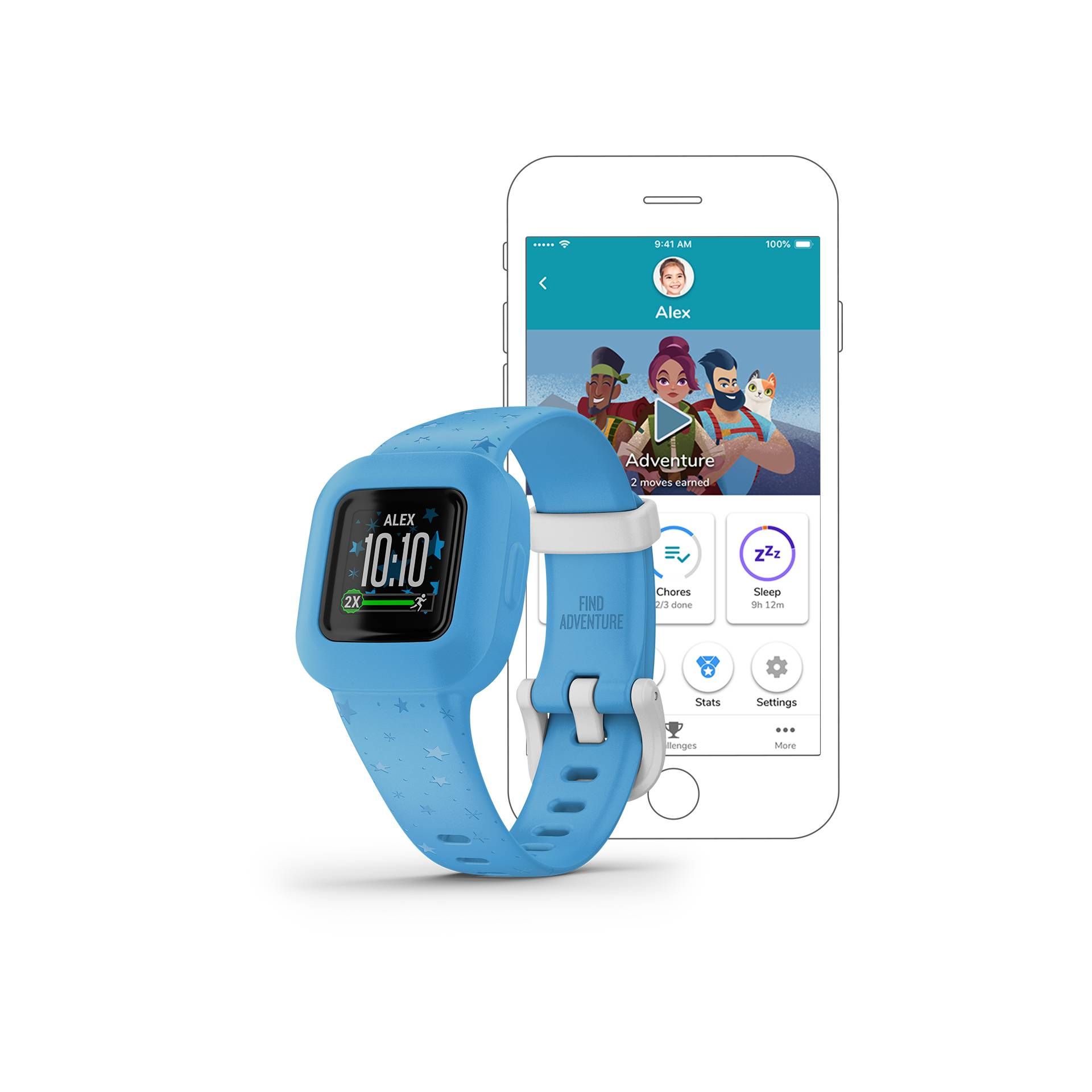 Garmin vivofit jr. 3 blu Stars