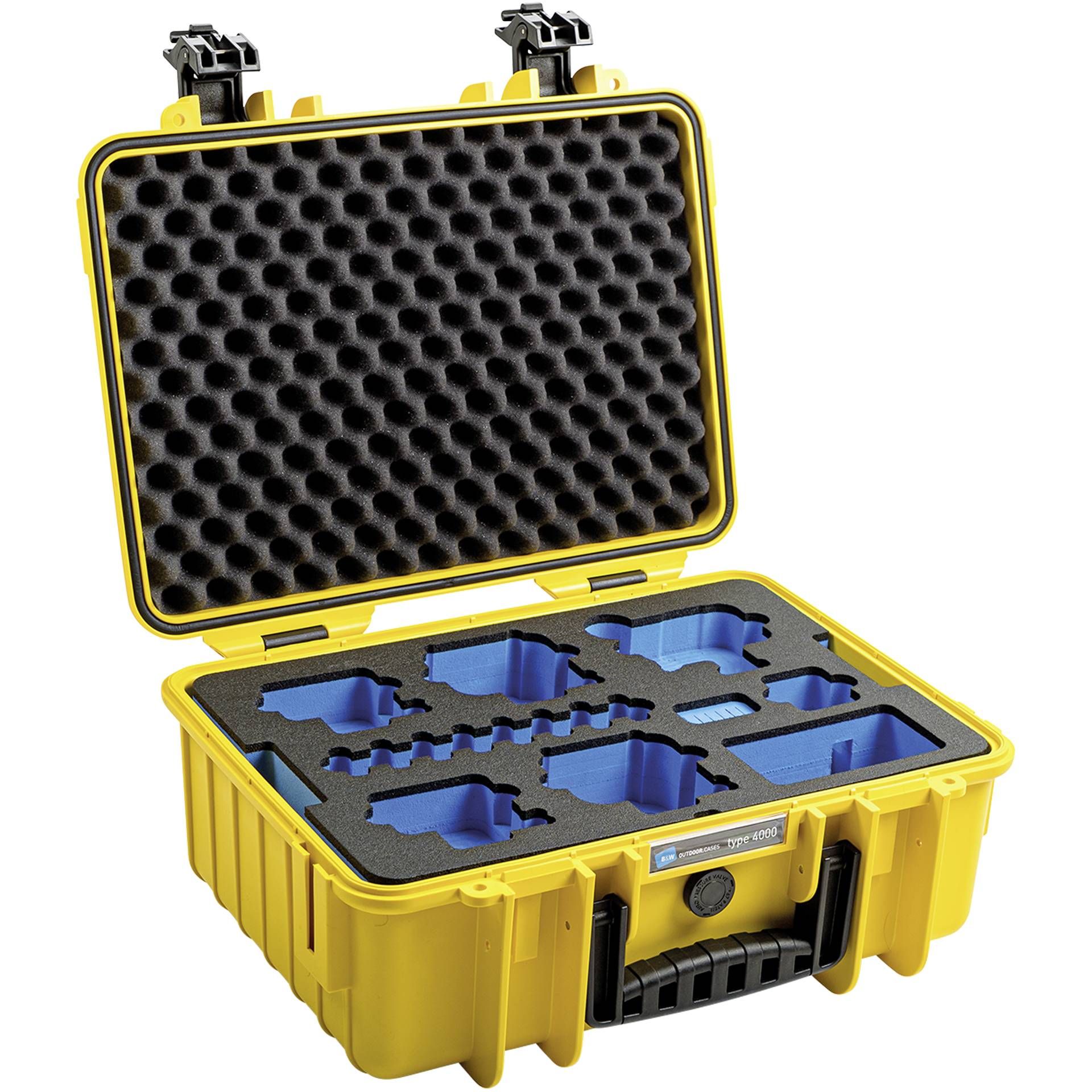 B&W GoPro Case Type 4000 Y yellow with GoPro 9 Inlay