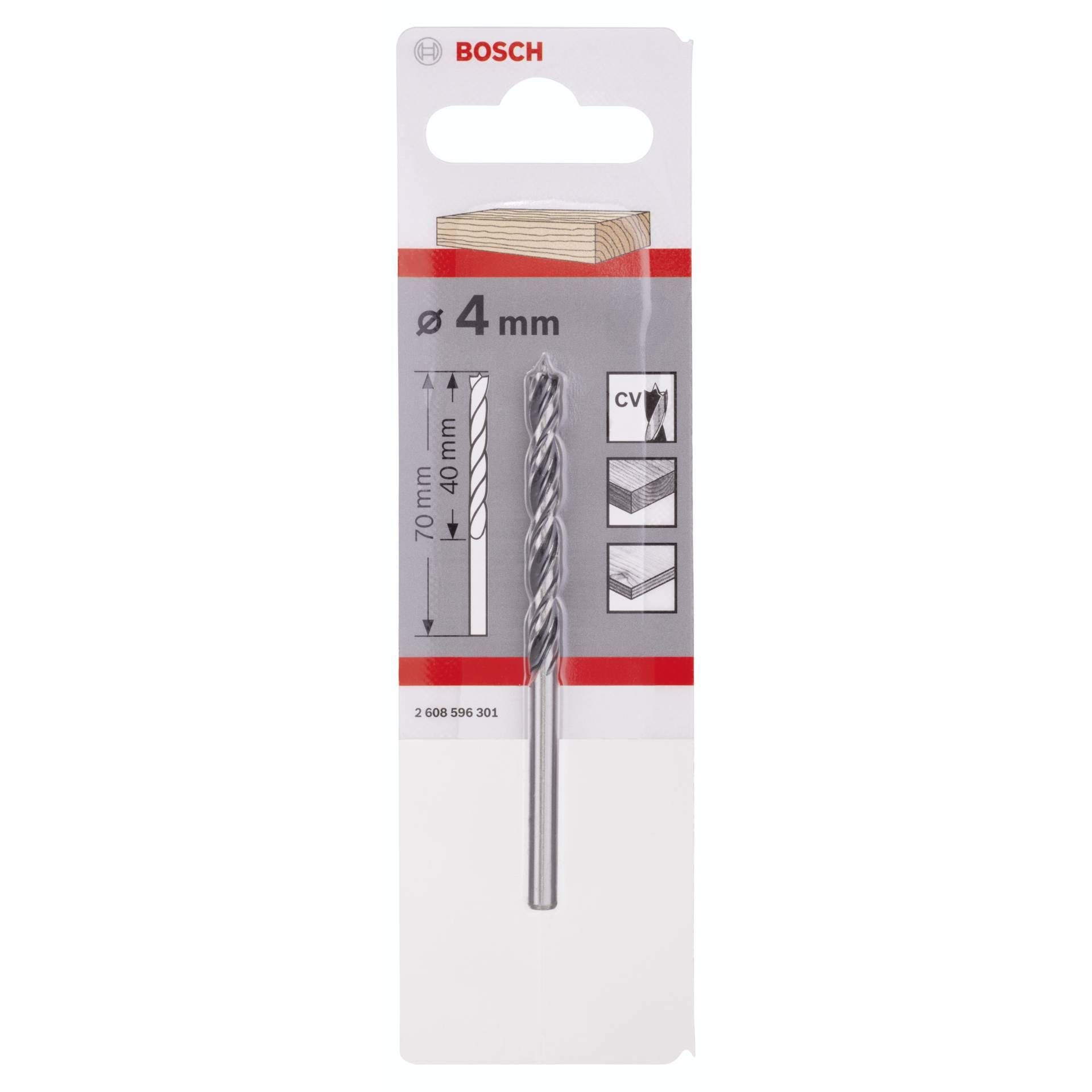 Bosch 1 punta a spirale per legno 4x43x75