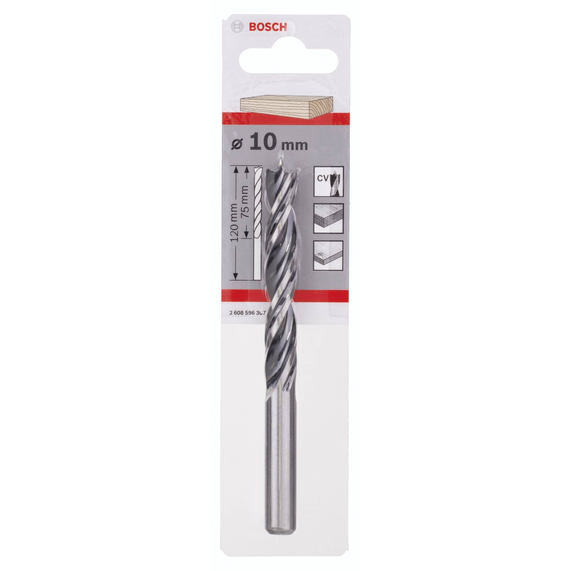 Bosch 1 punta a spirale per legno 10x80x120