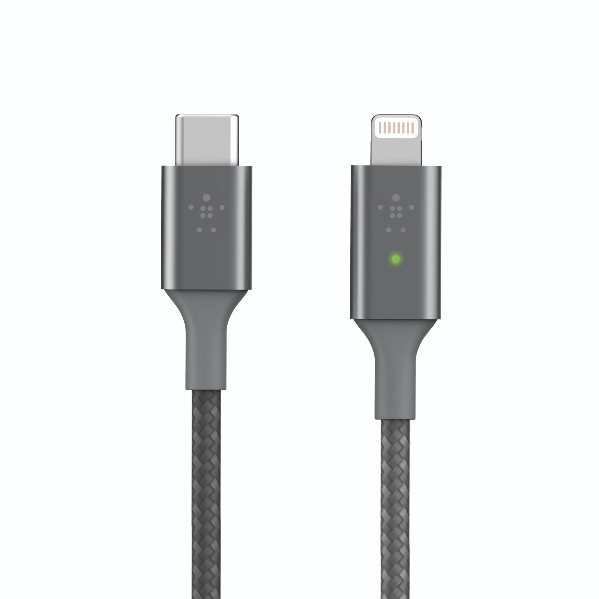 Belkin Smart LED cavo grig. 1,2m USB-C / Lightning   CAA006b