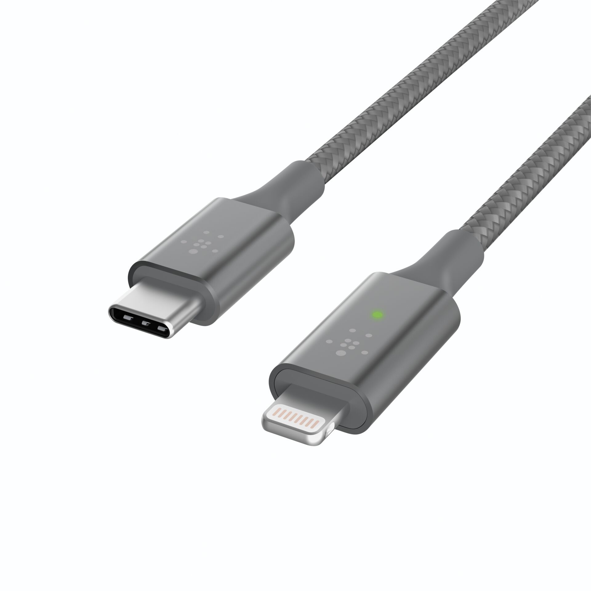 Belkin Smart LED cavo grig. 1,2m USB-C / Lightning   CAA006b
