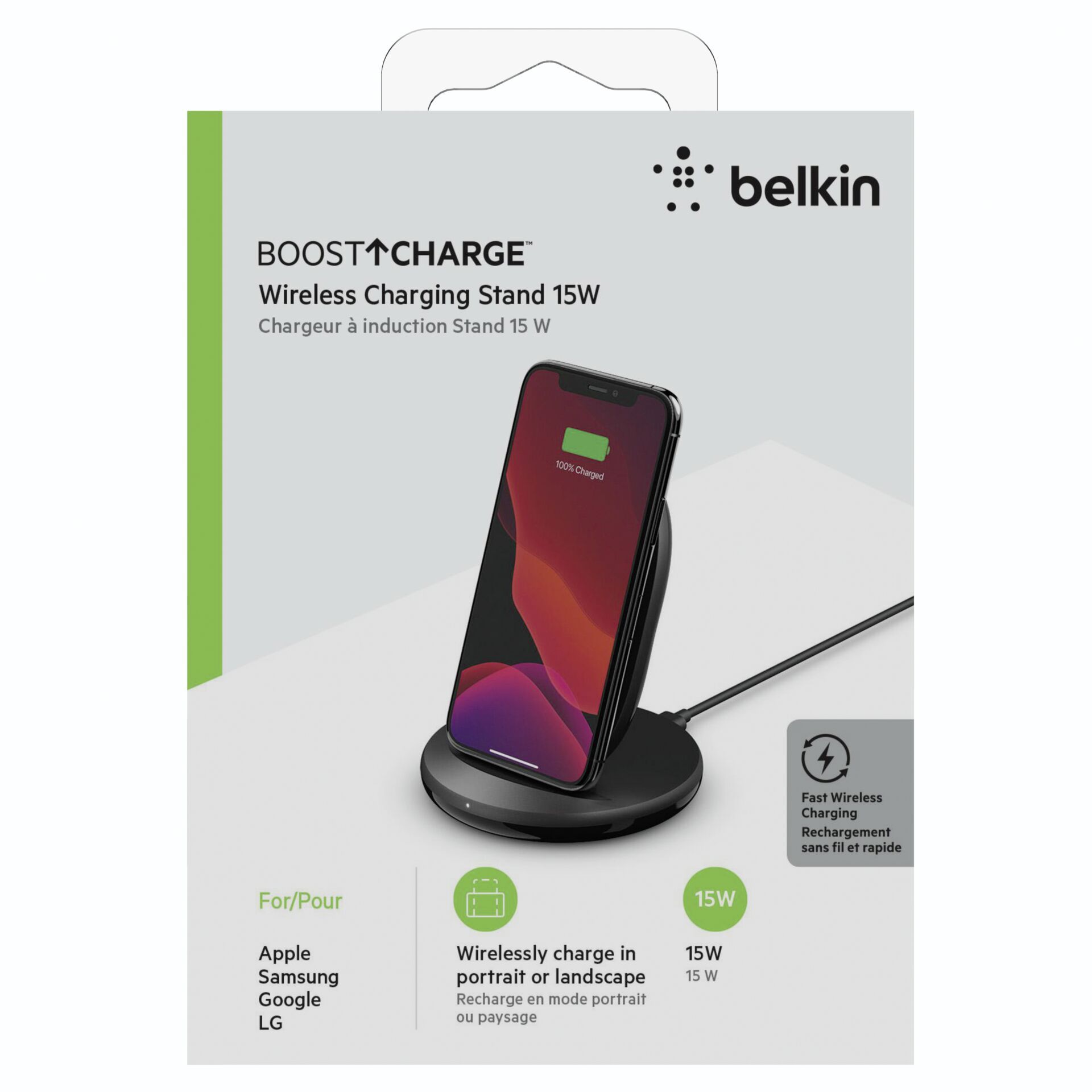 Belkin BOOST Charge Wireless Charging Stand 15W sw.WIB002vfB