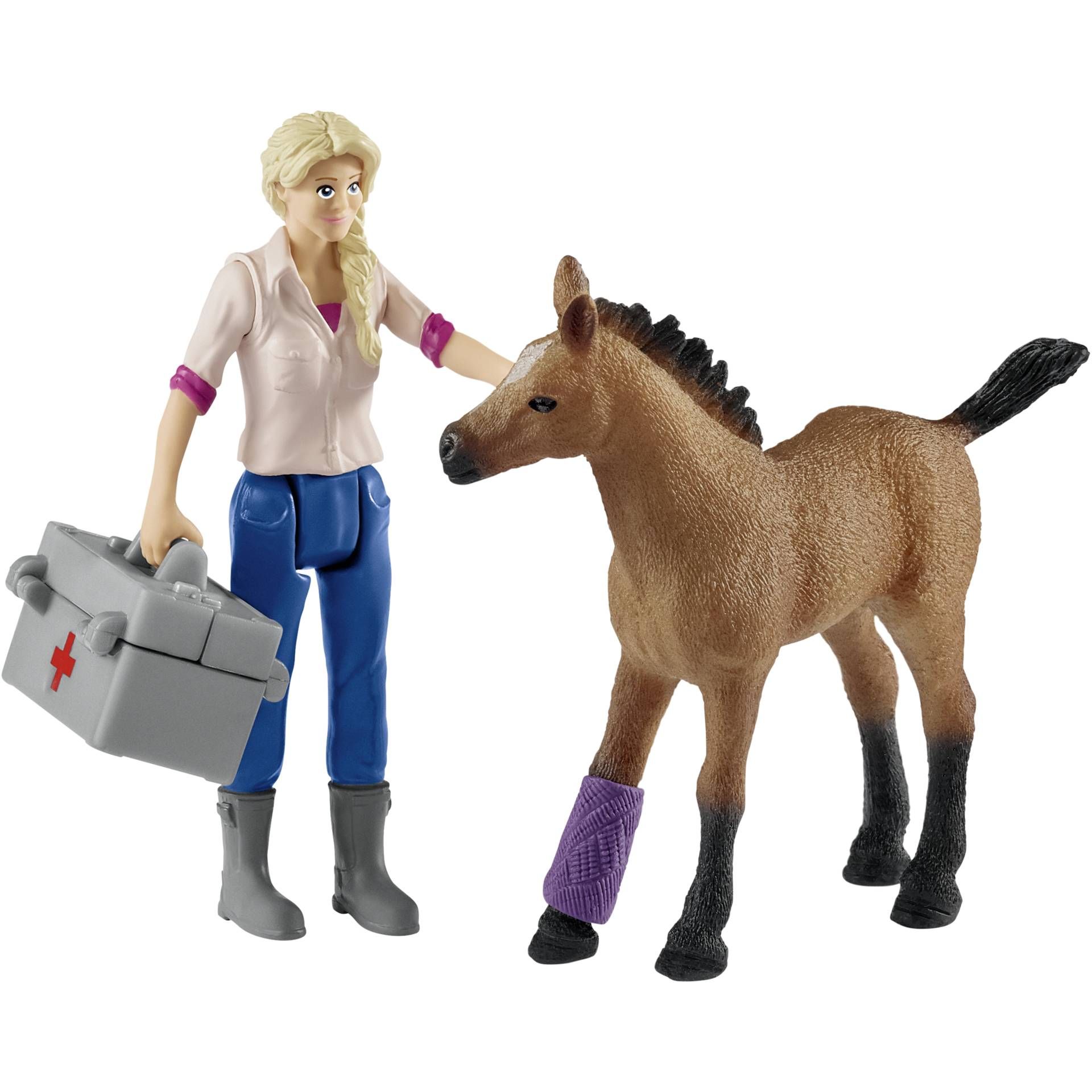 Schleich Farm World    42486 Veterinaria c. puledro e cavall
