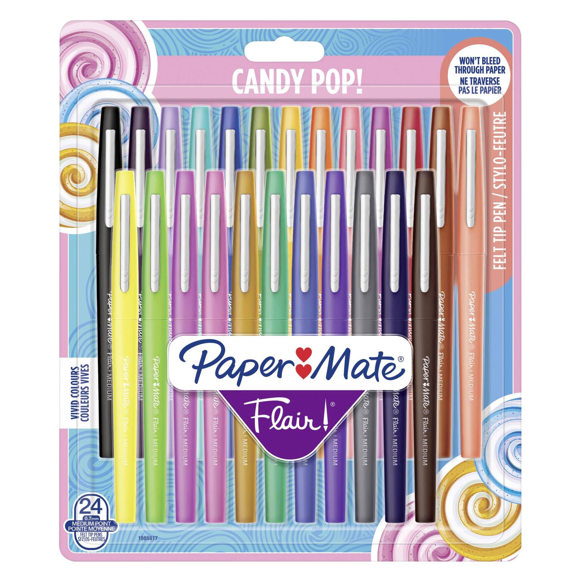 1x24 Paper Mate pennarelli Flair Candy Pop M 1,0 mm