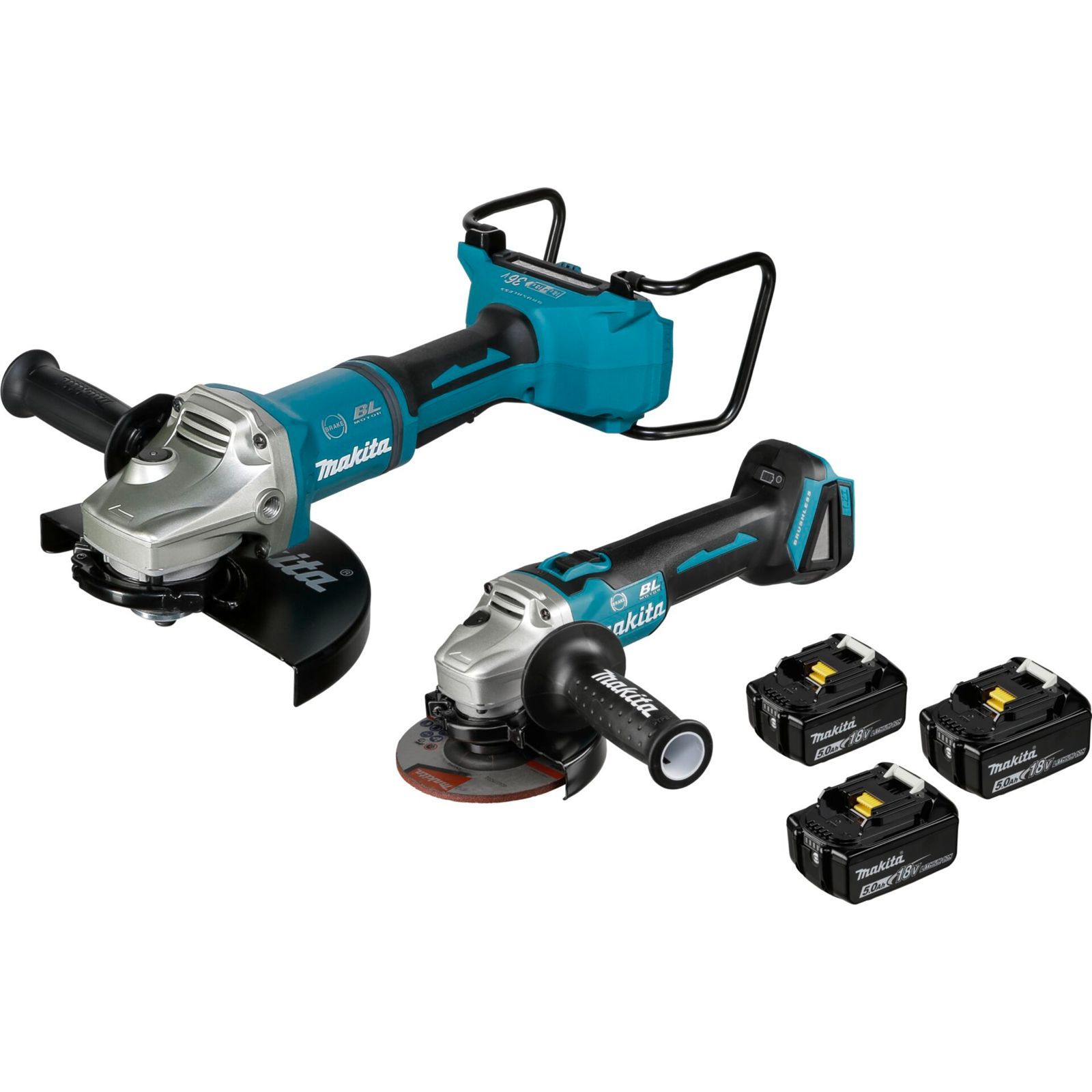 Makita DLX2245PT1 Cordless Angle Grinder Set