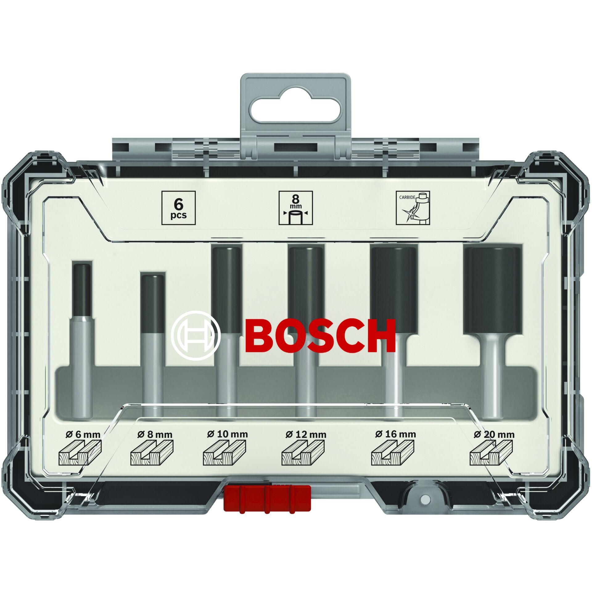 Bosch 6 pcs Groove Cutter Set 6mm Shank